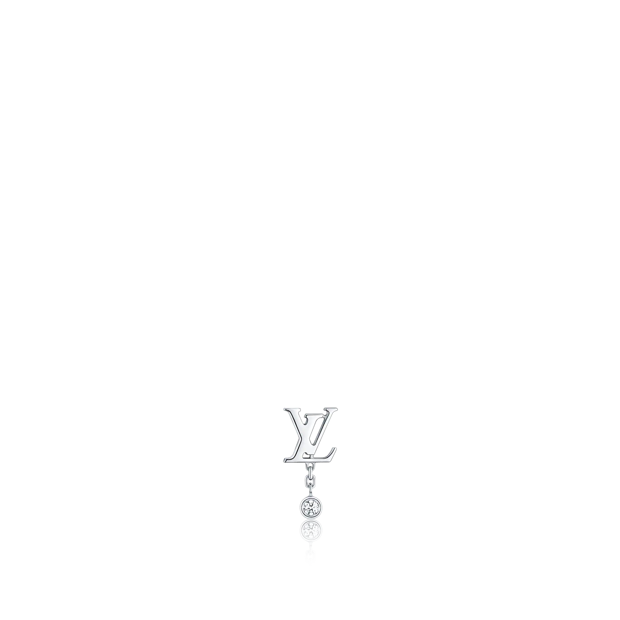 Idylle Blossom Ear Stud, White Gold And Diamond - Per Unit
