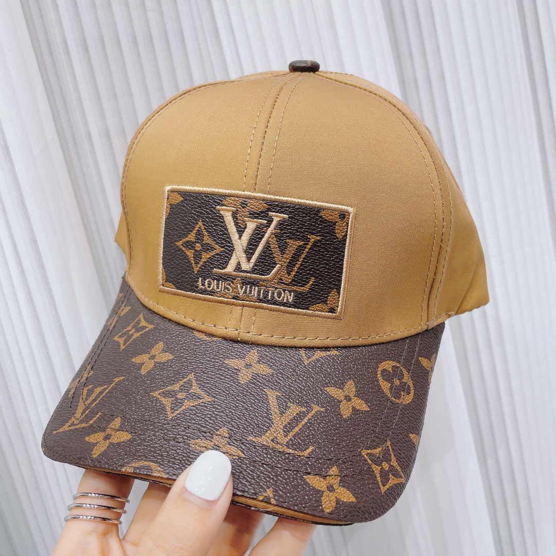 Louis Vuitton New Stitching Presbyopia Fisherman Cap - Brown
