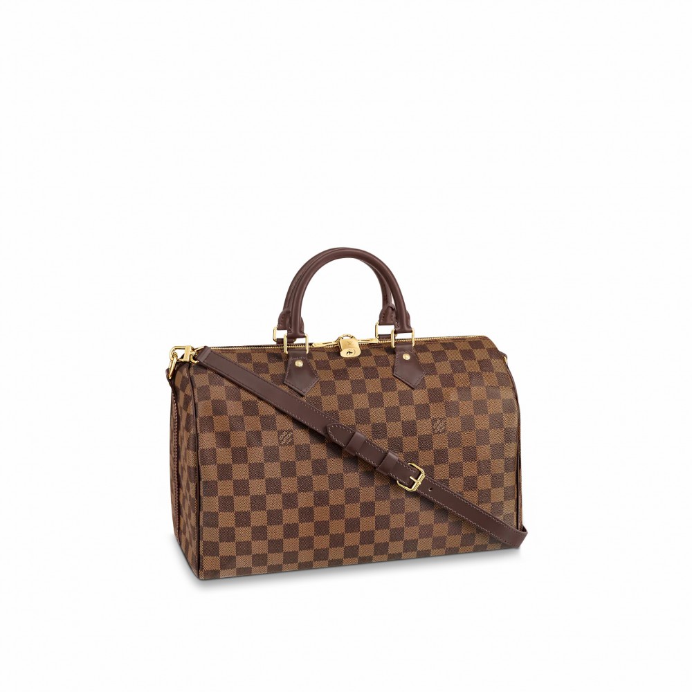 Damier Ebene Canvas Speedy Bandouliere 35 N41366