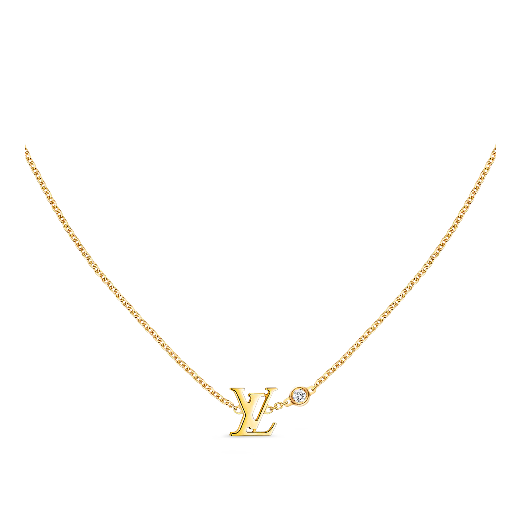Idylle Blossom Pendant, Yellow gold and diamond