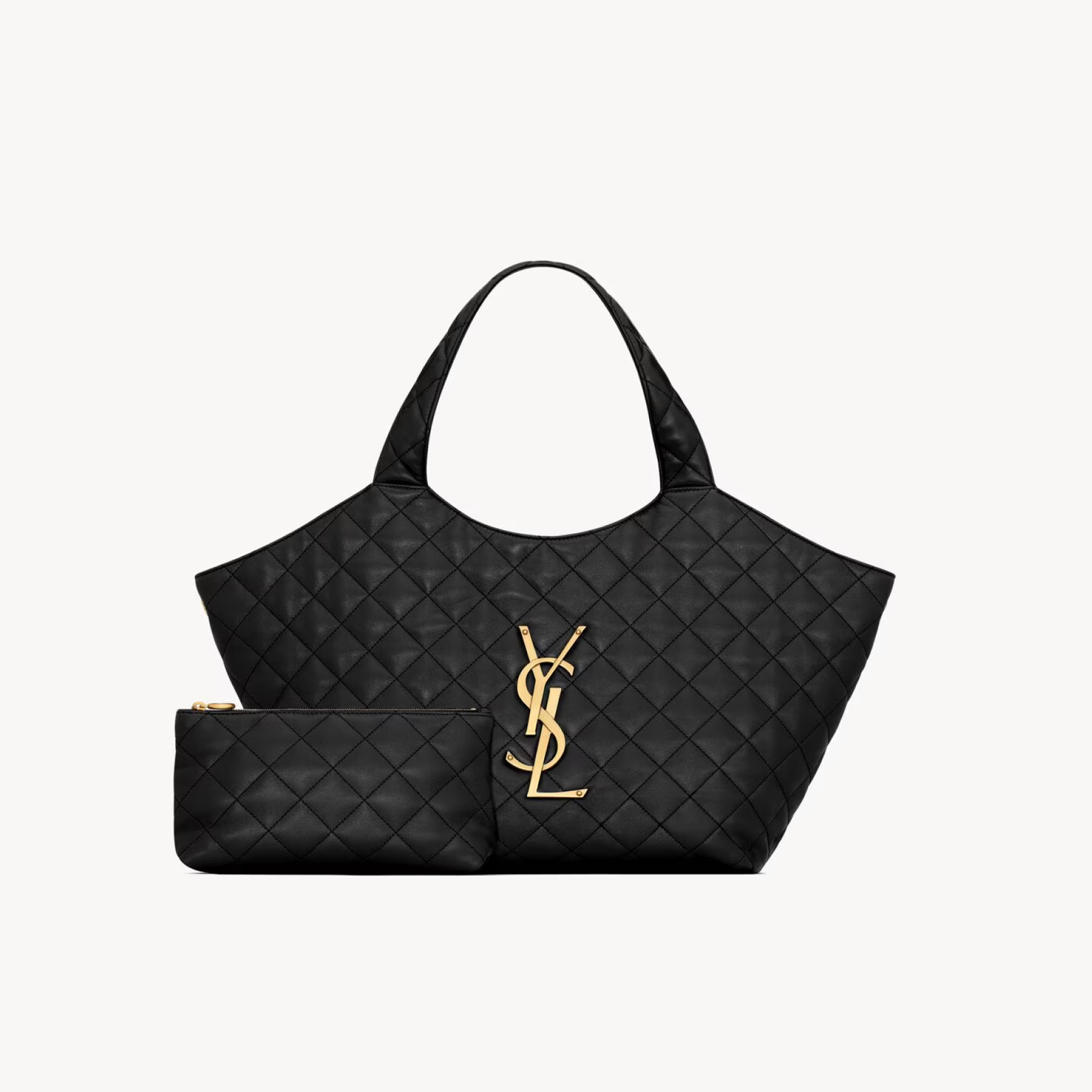 SAINT LAURENT YSL ICARE Medium in quilted nappa Black - Bag