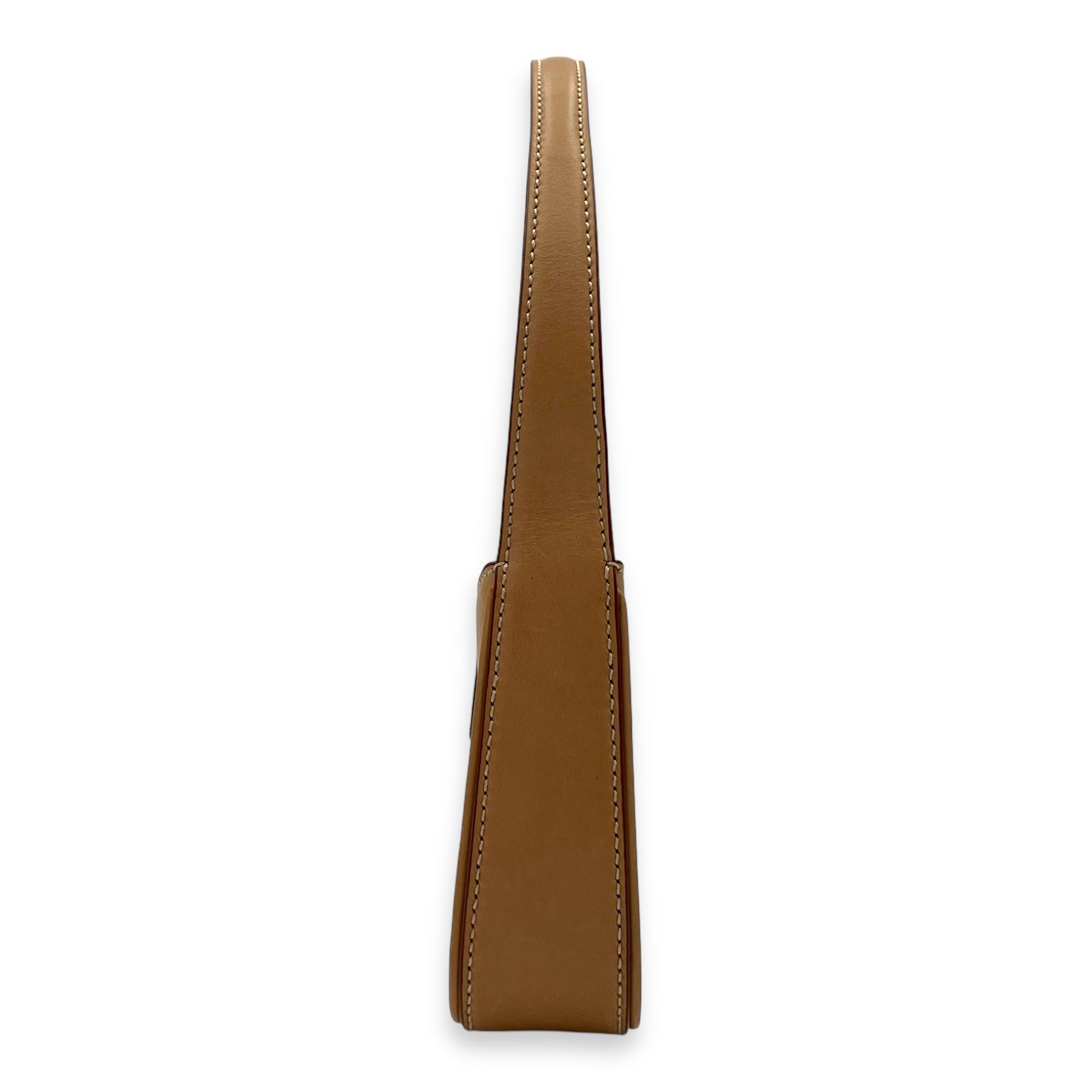 Le 5 A 7 Top Handle Bag Brown in Calfskin, Gold hardware