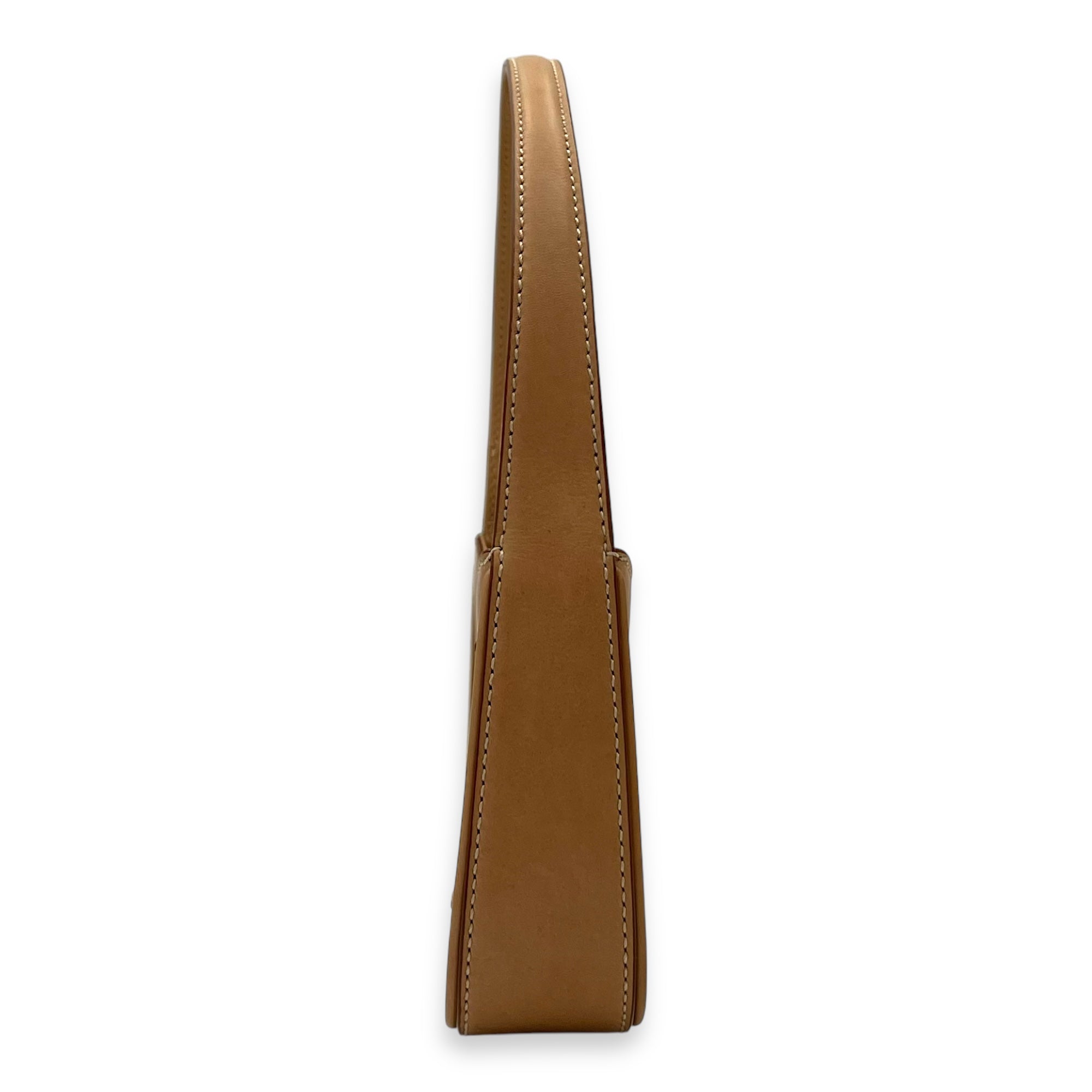 Le 5 A 7 Top Handle Bag Brown in Calfskin, Gold hardware