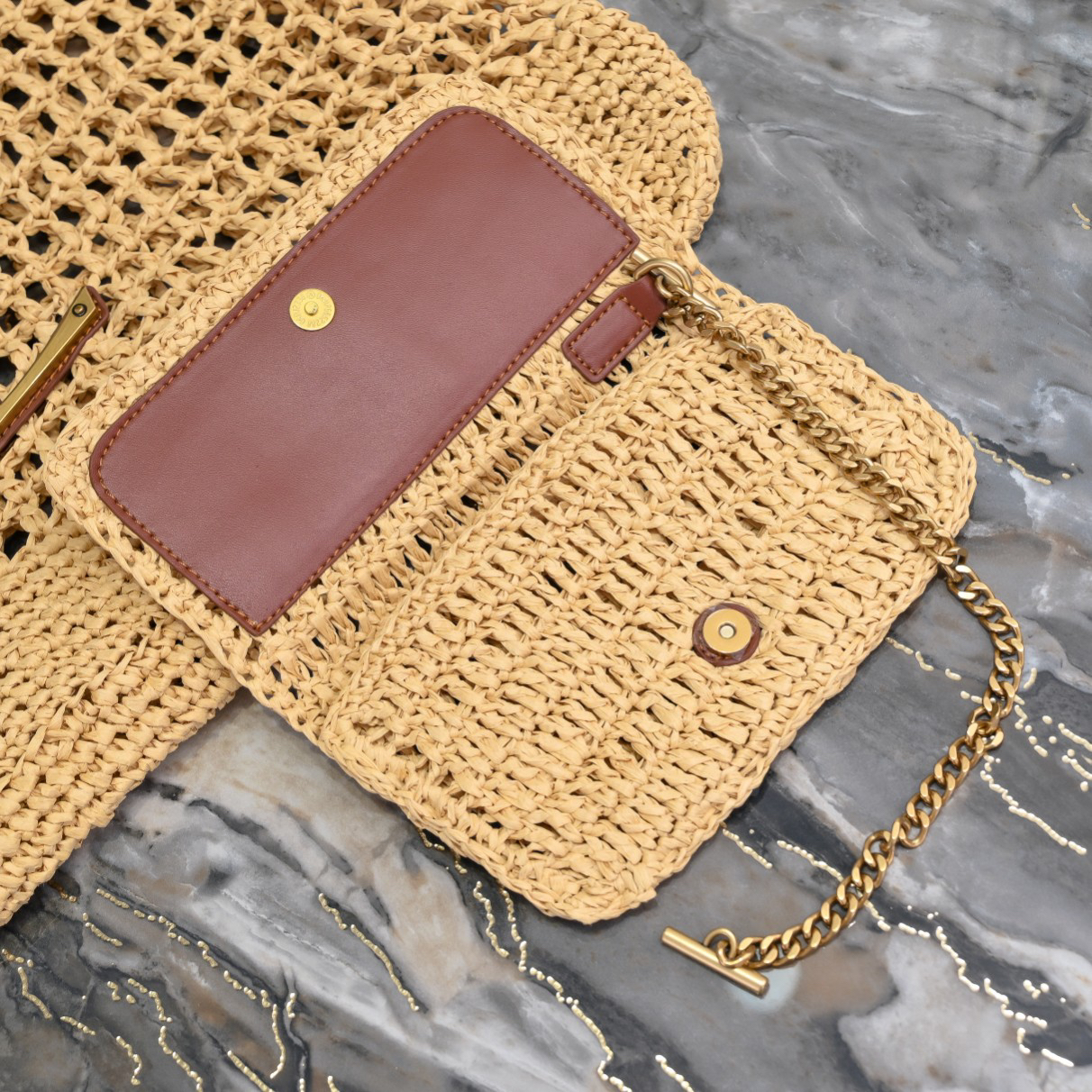 Saint Laurent Icare In Raffia - Bag