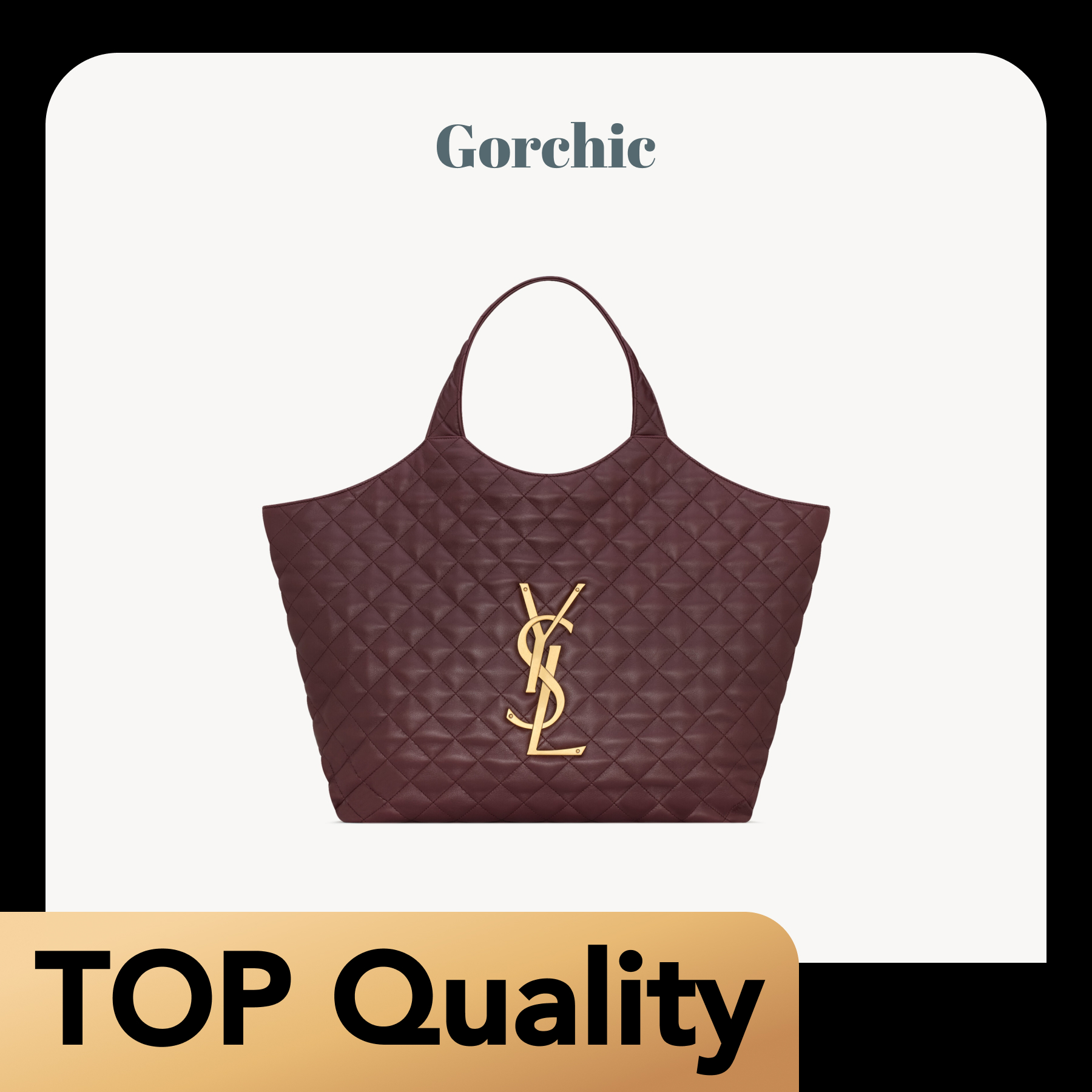 [TOP]SAINT LAURENT ICARE MAXI SHOPPING BAG IN QUILTED Calfskin - Bag