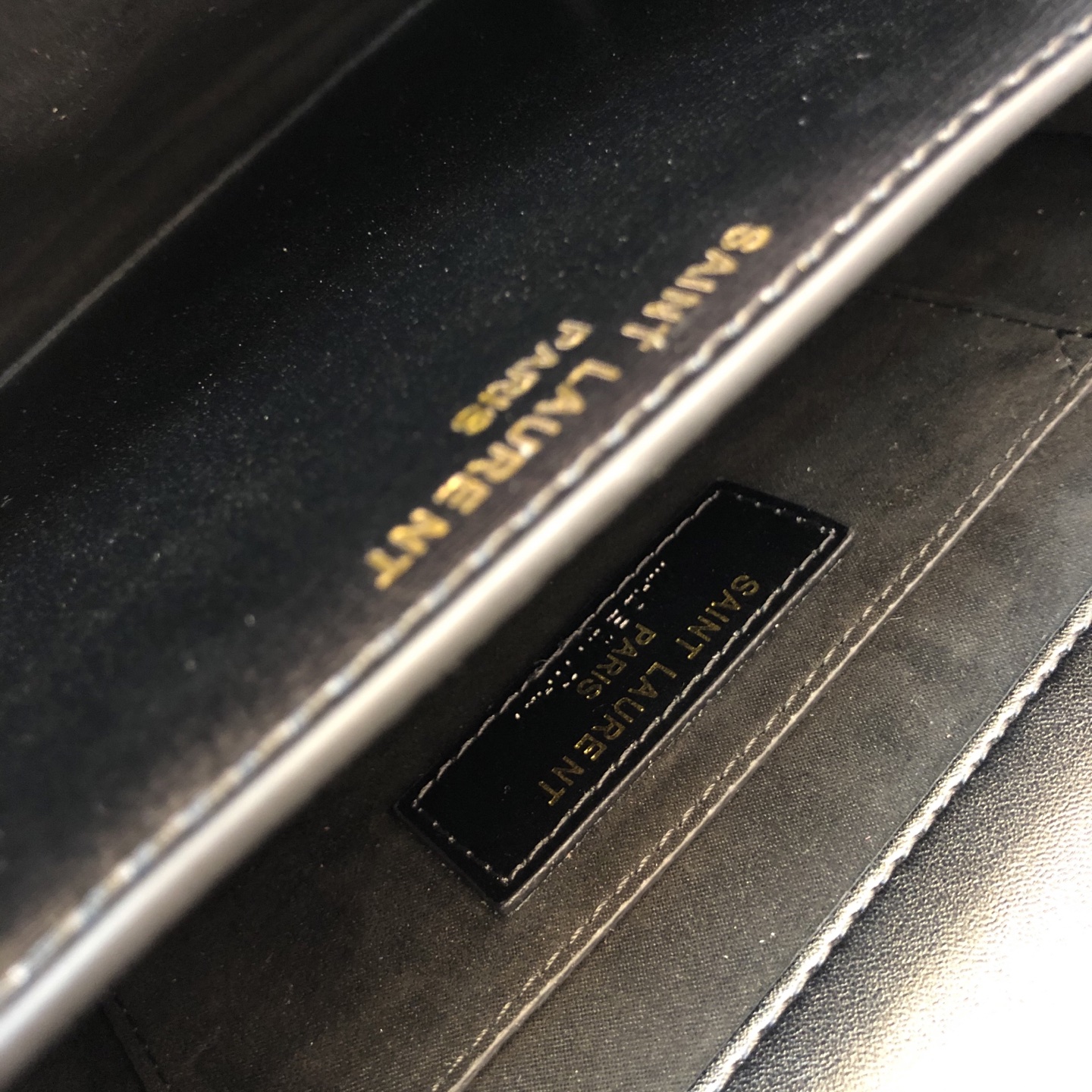 Saint Laurent YSL Sunset Top Handle Shoulder Bag Medium Black Gold - Bag