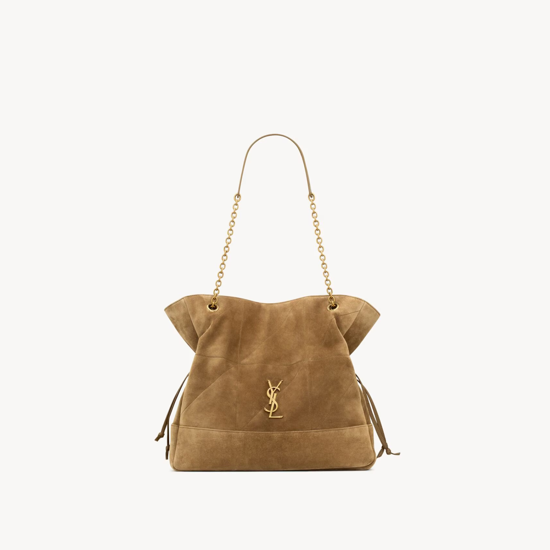Saint Laurent JAMIE SHOPPING Medium in suede GOLDEN LEAF - Bag