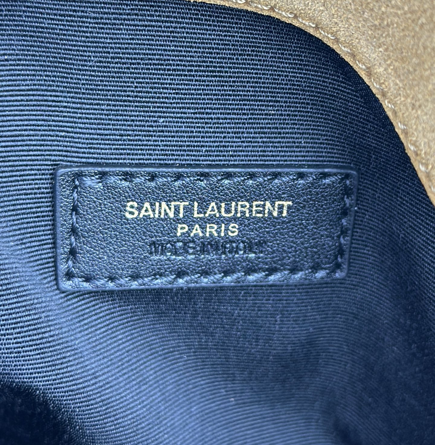 Saint Laurent JAMIE SHOPPING Medium in suede GOLDEN LEAF - Bag
