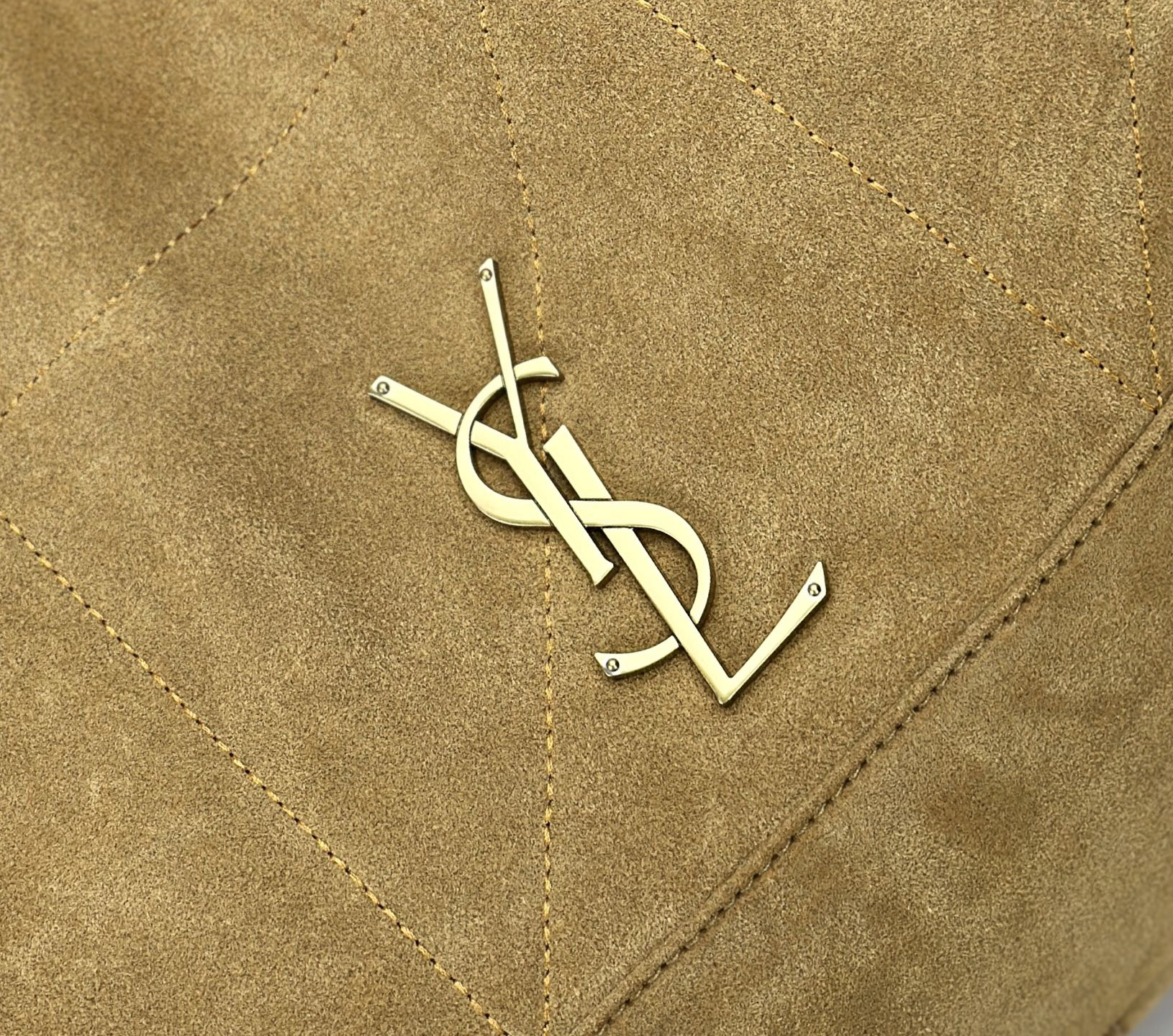 Saint Laurent JAMIE SHOPPING Medium in suede GOLDEN LEAF - Bag