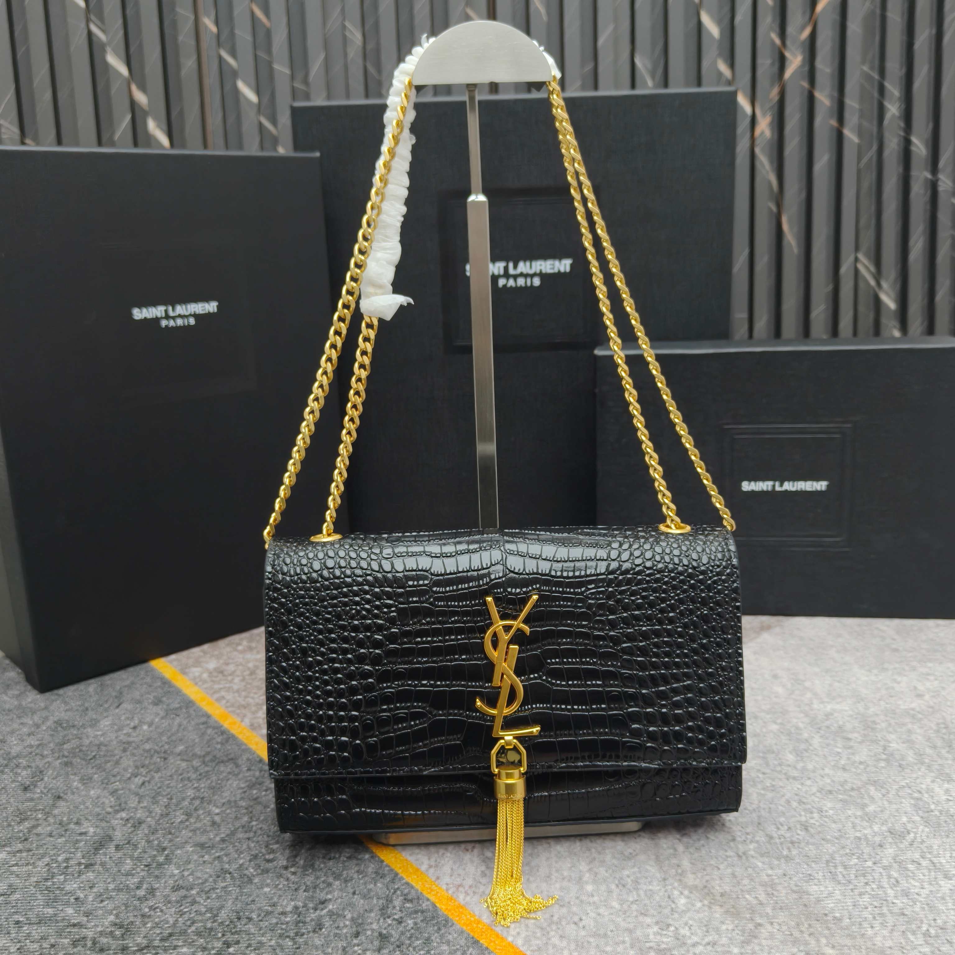 SAINT LAURENT YSL Kate Tassel Chain Wallet - Bag