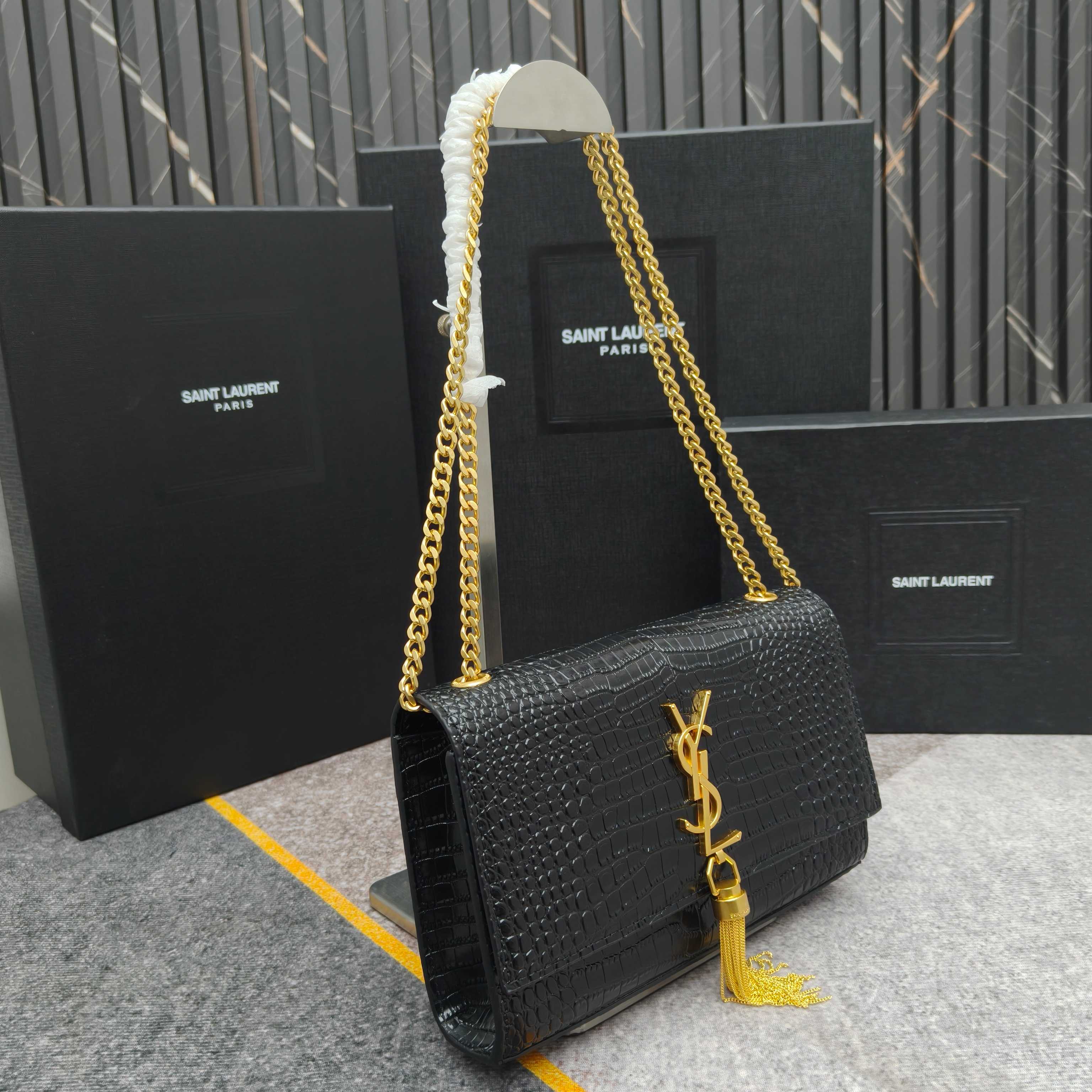 SAINT LAURENT YSL Kate Tassel Chain Wallet - Bag