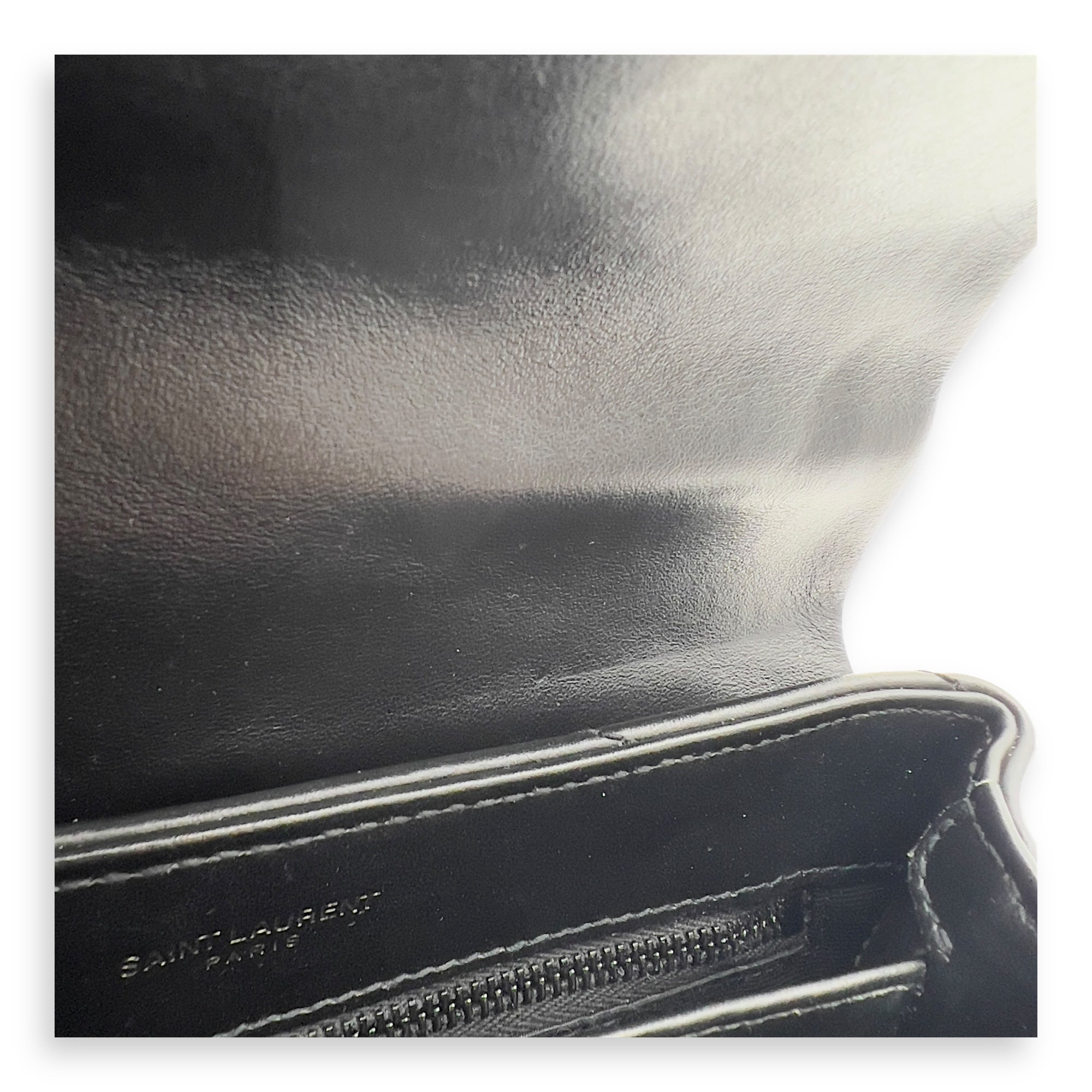 Loulou Shoulder Bag Black in Calfskin, Acetate hardware