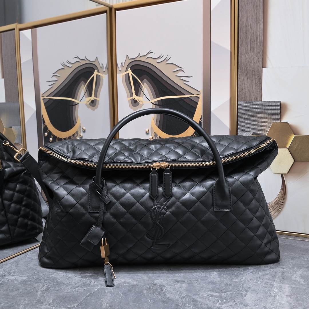 SAINT LAURENT YSL Es Giant Leather Travel Bag