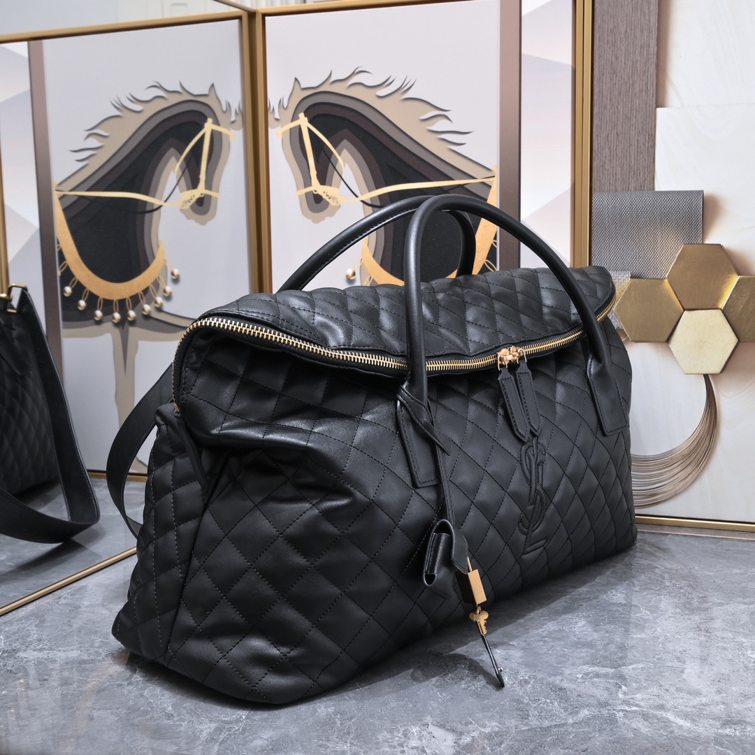 SAINT LAURENT YSL Es Giant Leather Travel Bag