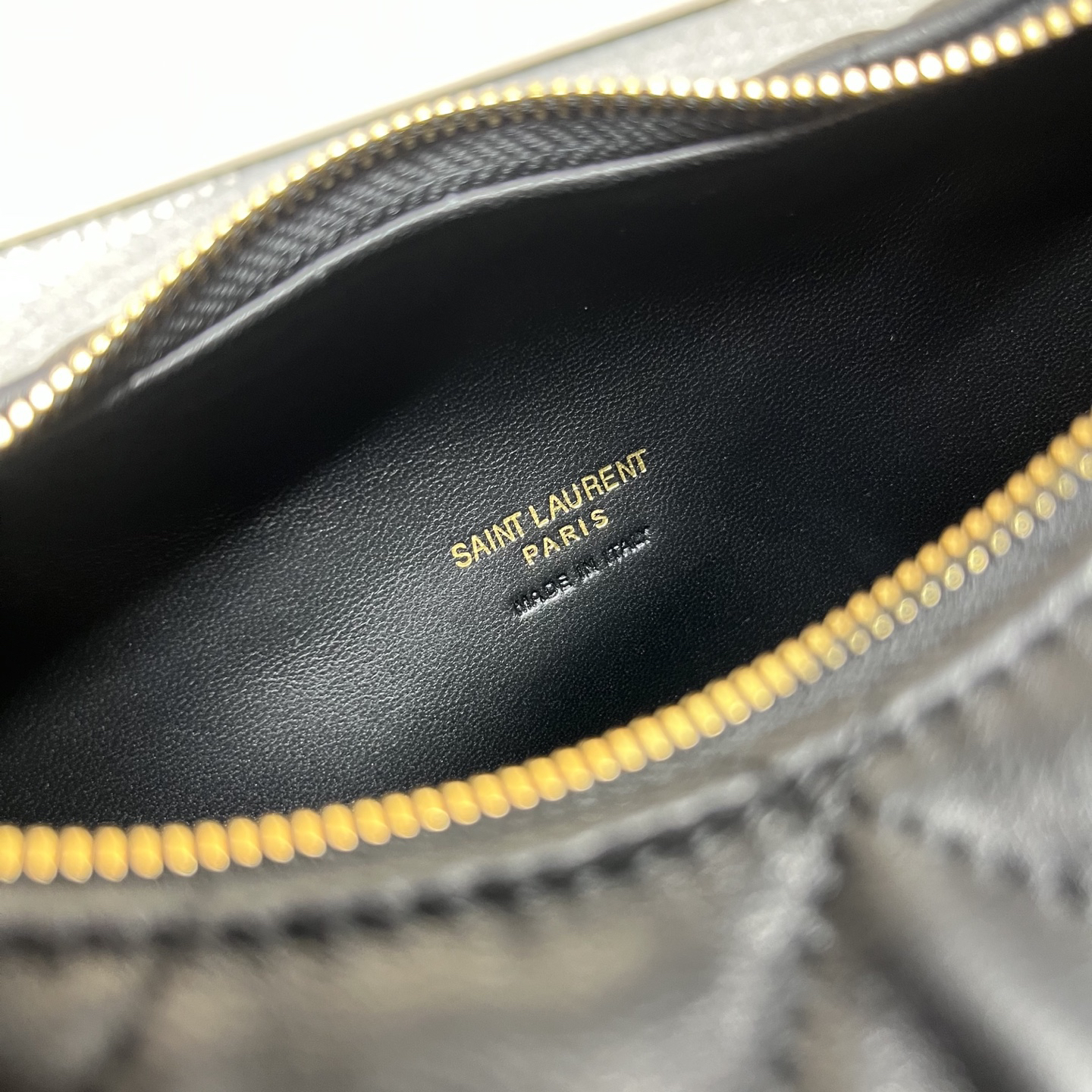 Saint Laurent YSL ICARINO in quilted nappa Hobo Bag - Black