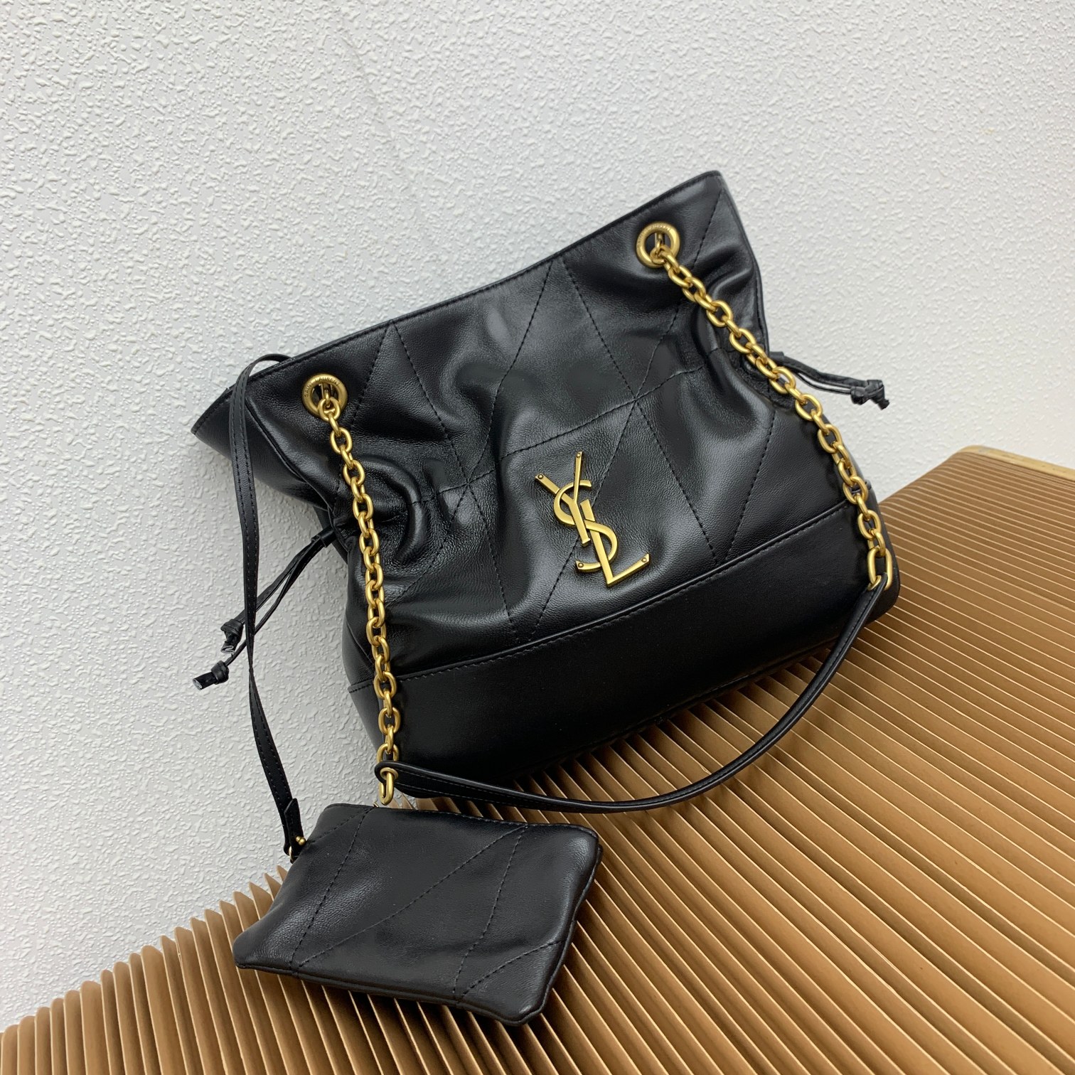 Saint Laurent JAMIE 4.3 Small Pochon Calfskin chain bag
