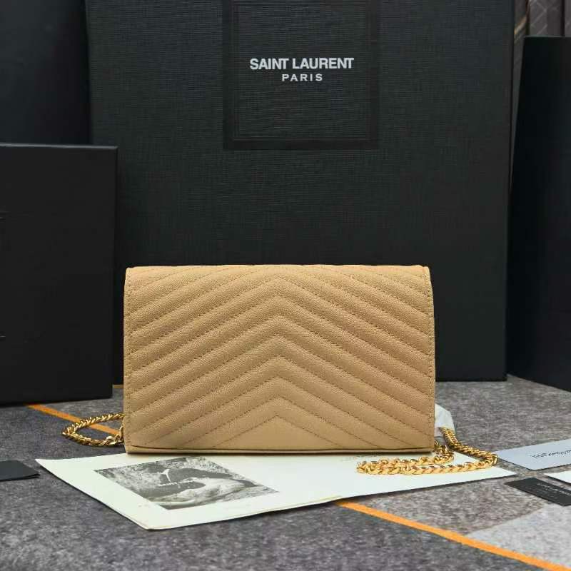 Saint Laurent YSL Cassandre Envelope - Dust Gray