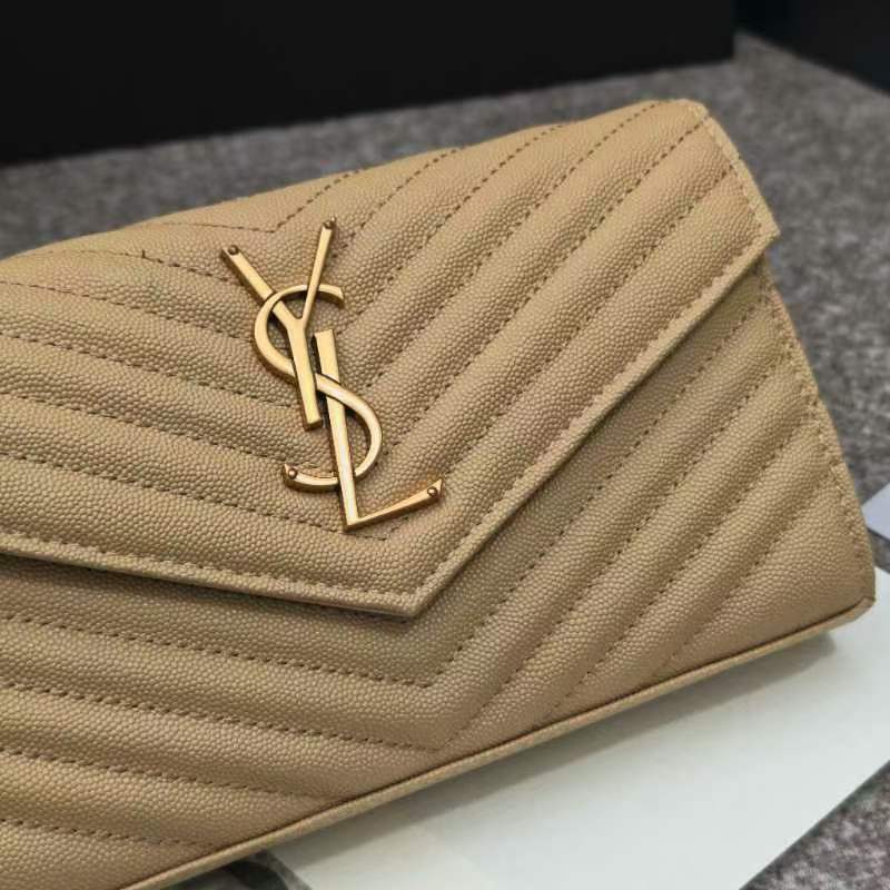 Saint Laurent YSL Cassandre Envelope - Dust Gray