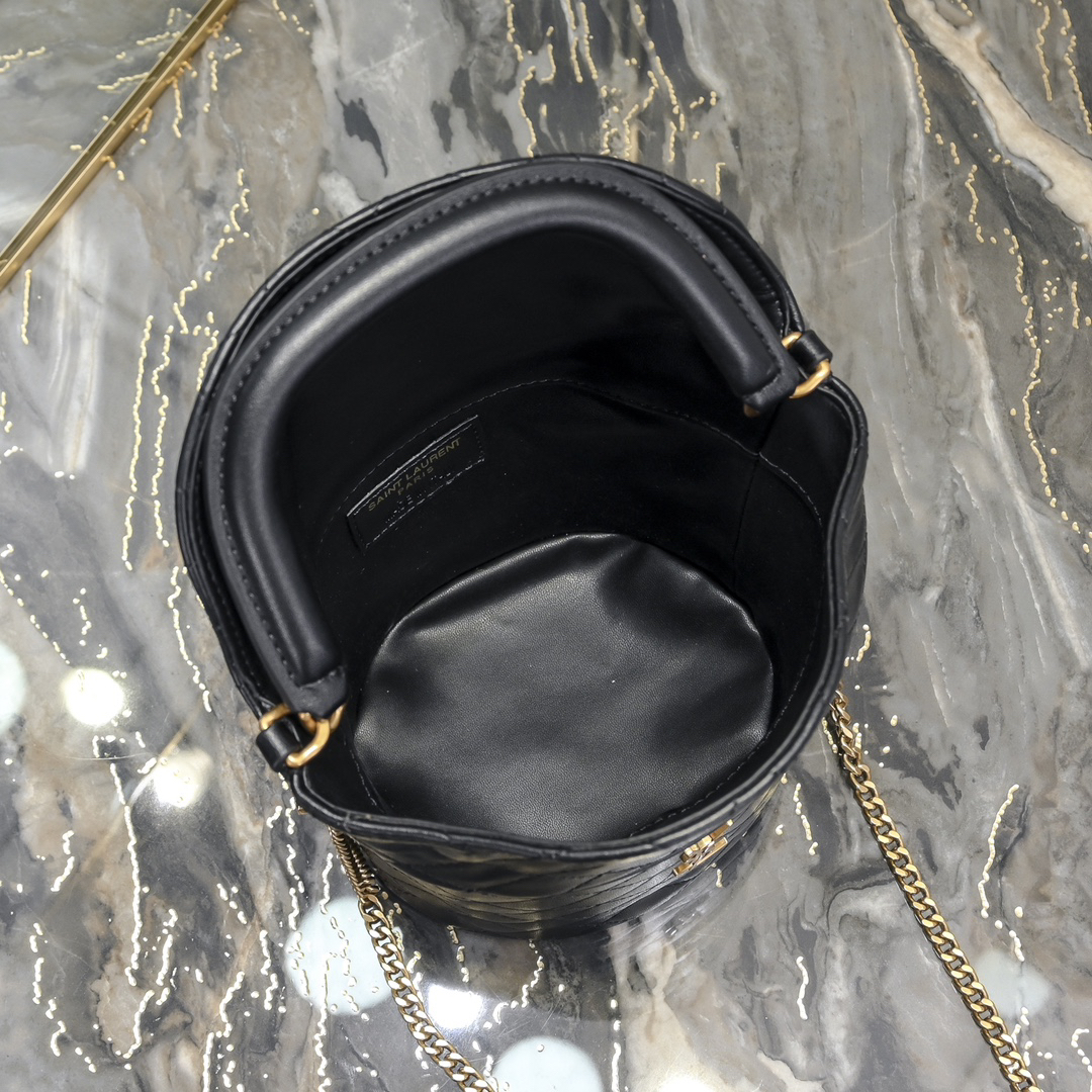 SAINT LAURENT YSL GABY bucket bag in lambskin - Bag