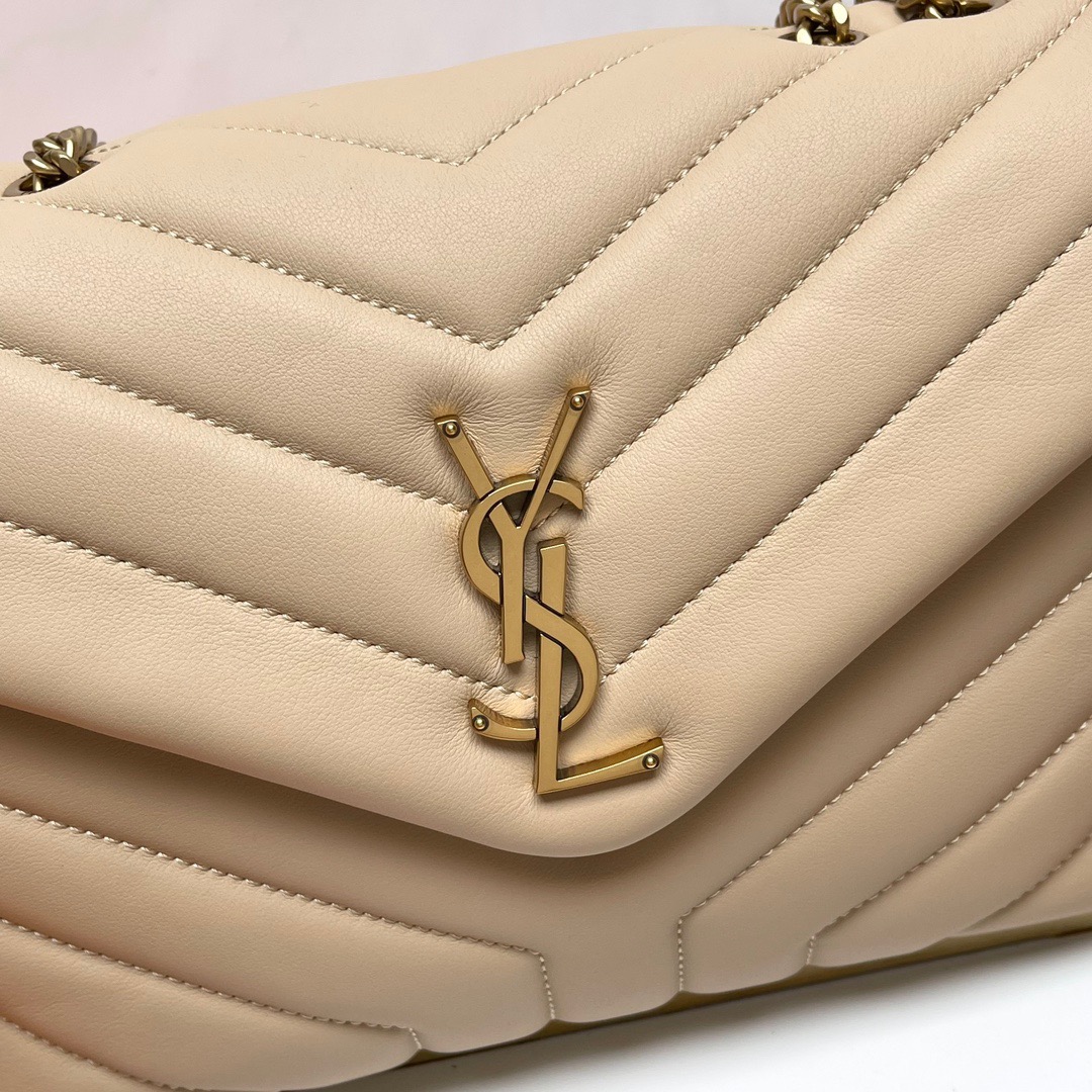 [TOP] SAINT LAURENT Loulou small quilted leather shoulder bag