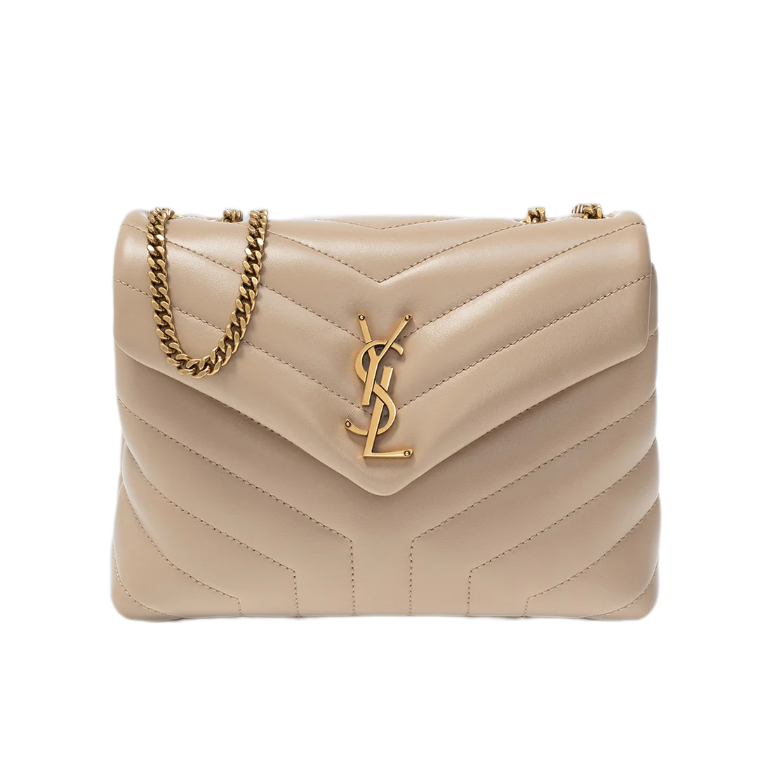 [TOP] SAINT LAURENT Loulou small quilted leather shoulder bag