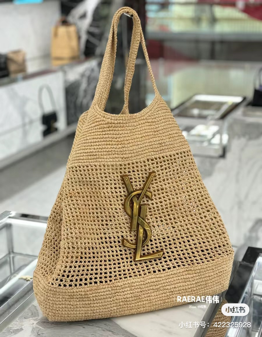 [TOP] Saint Laurent Icare In Raffia - Bag