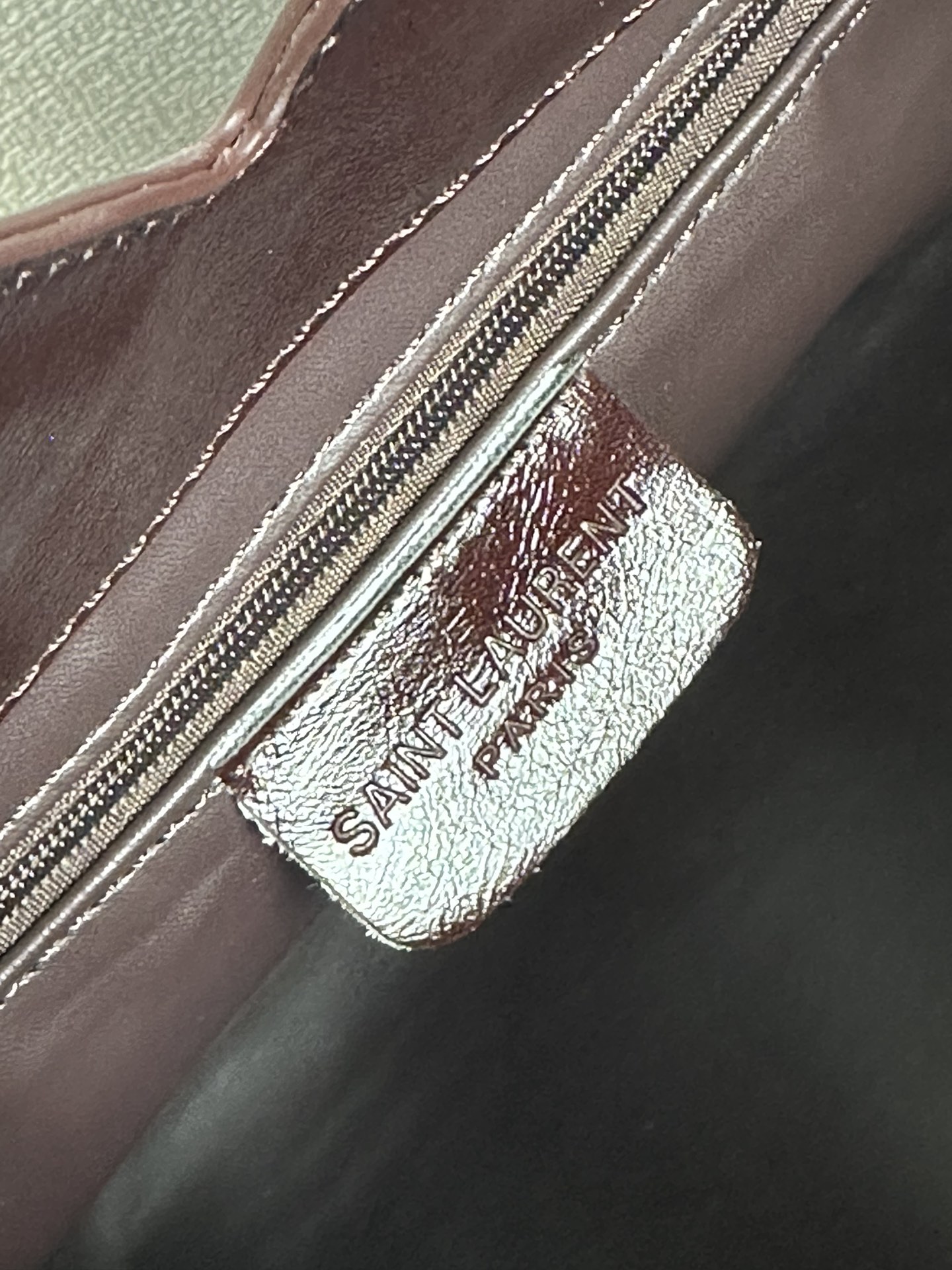 Saint Laurent Oversized Tote Bag - Burgundy Bag
