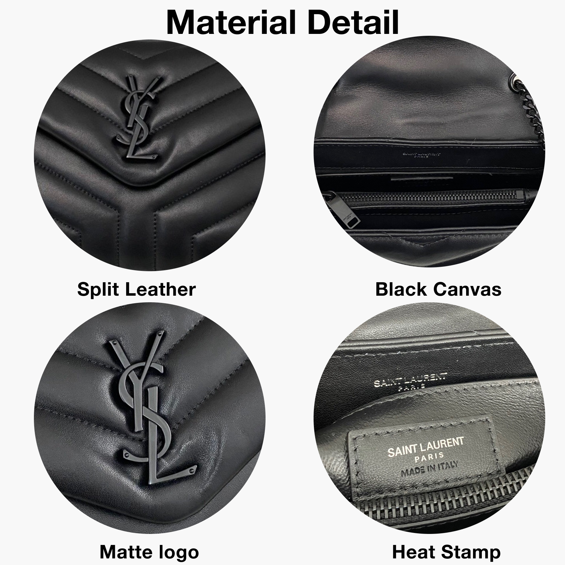 SAINT LAURENT Loulou Small Quilted Leather Shoulder Bag Black - Bag
