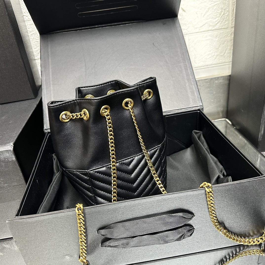 Saint Laurent JOE backpack in Calfskin Black - Bag