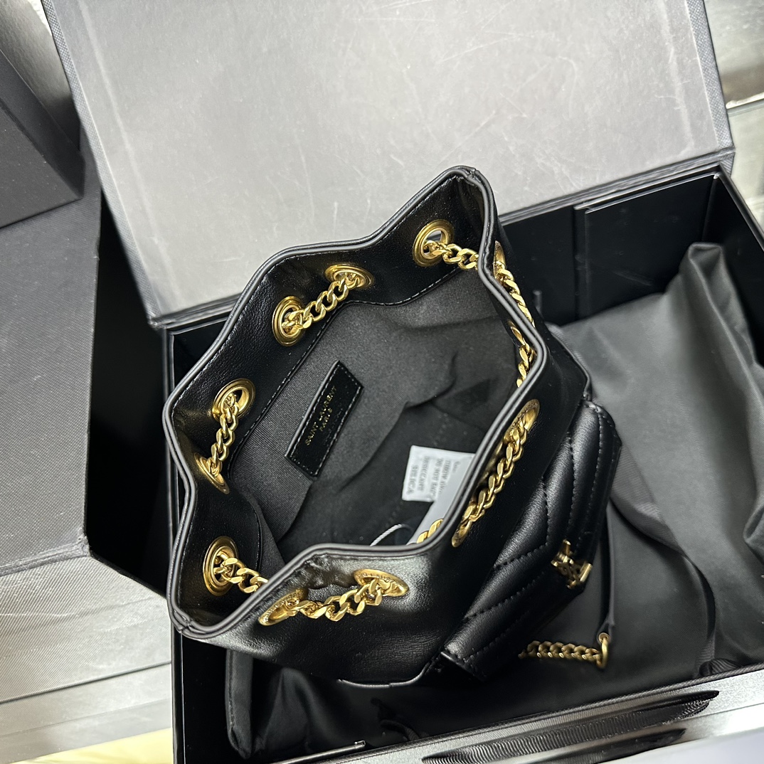 Saint Laurent JOE backpack in Calfskin Black - Bag