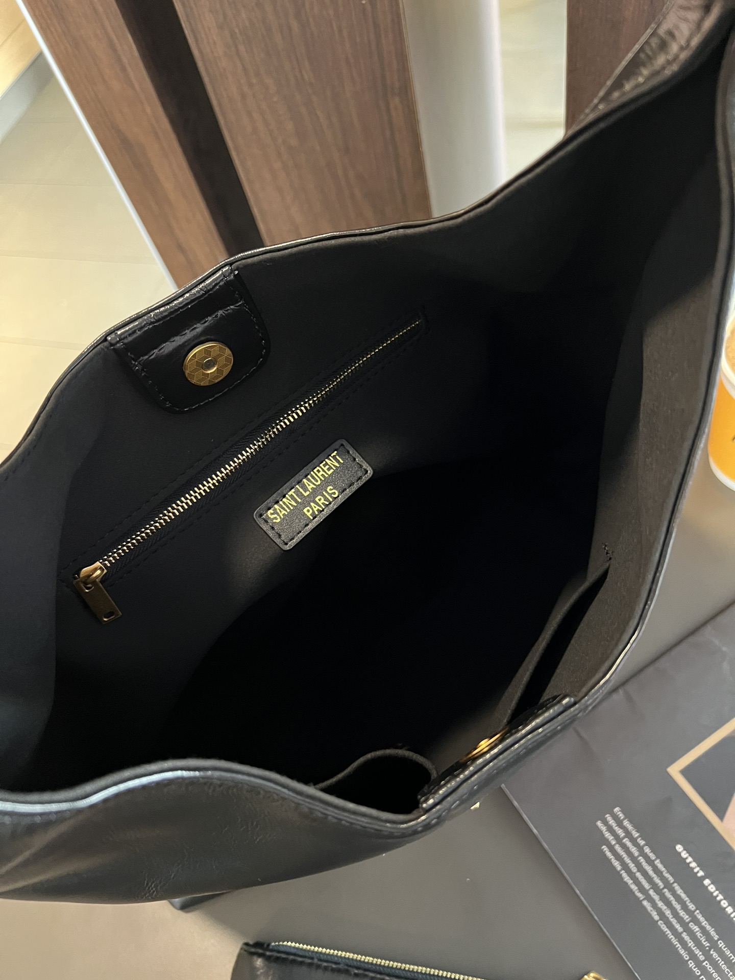 Saint Laurent New Hobo Oil Waxed Leather Underarm Bag