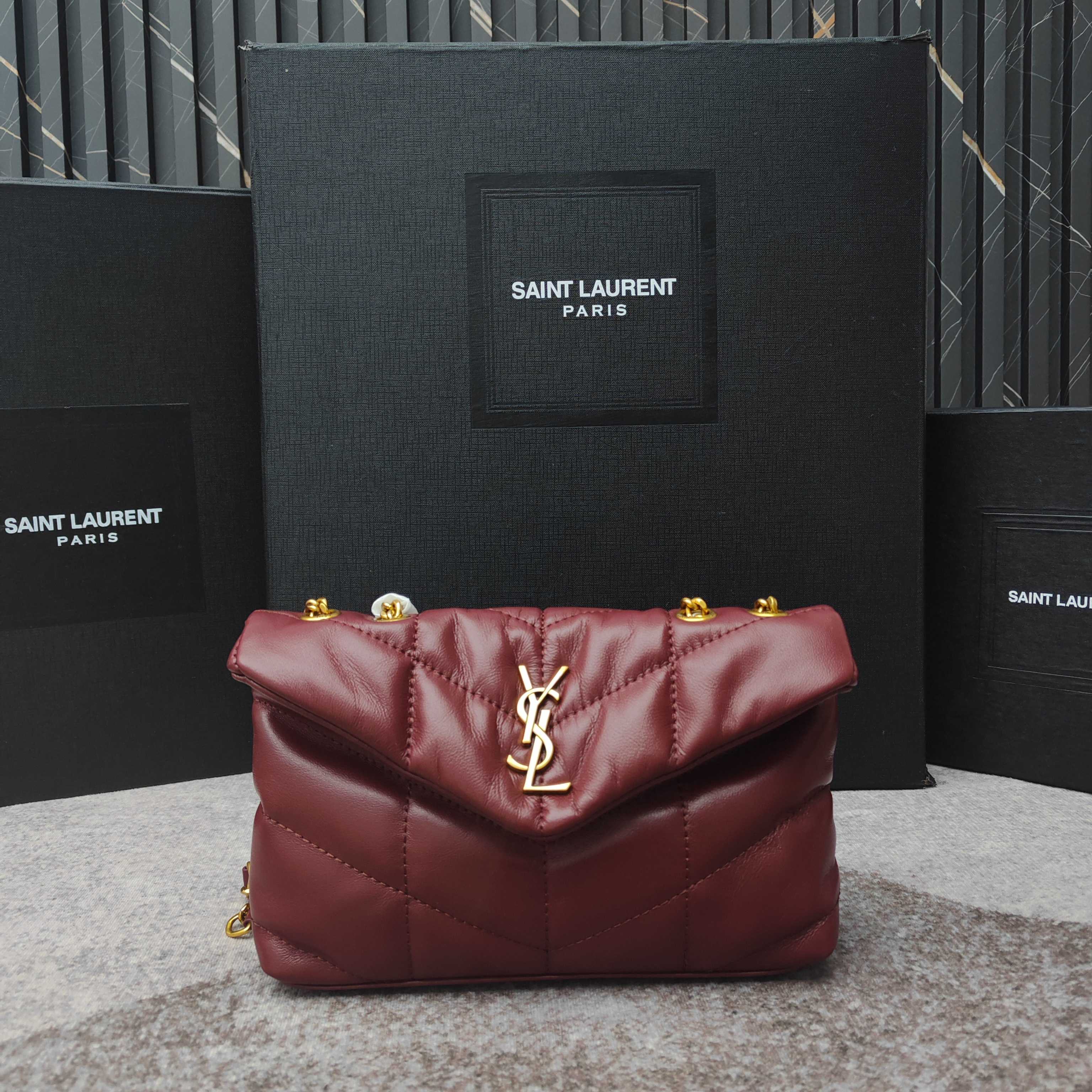 Saint Laurent YSL Puffer in shiny leather Crossbody - Bag