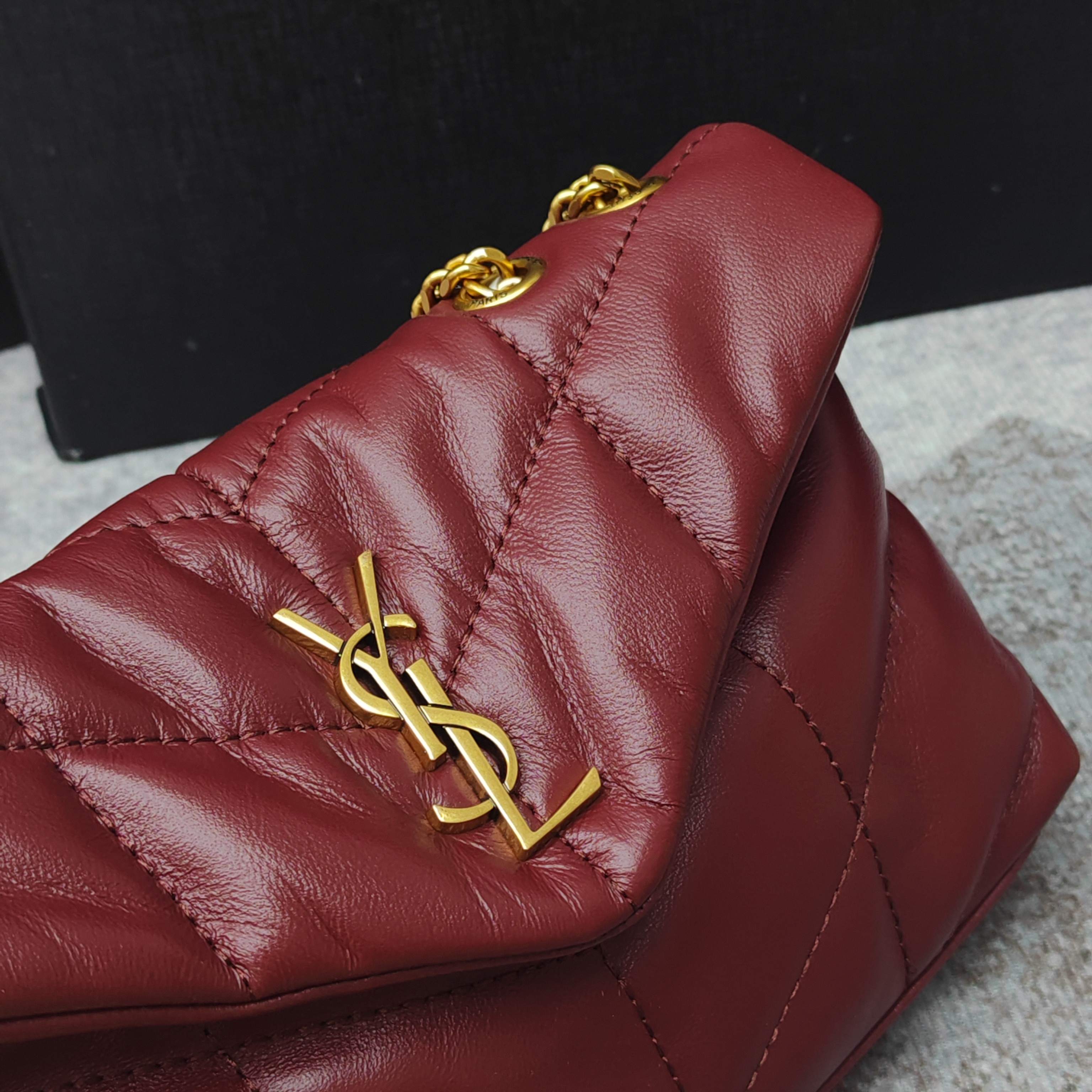 Saint Laurent YSL Puffer in shiny leather Crossbody - Bag