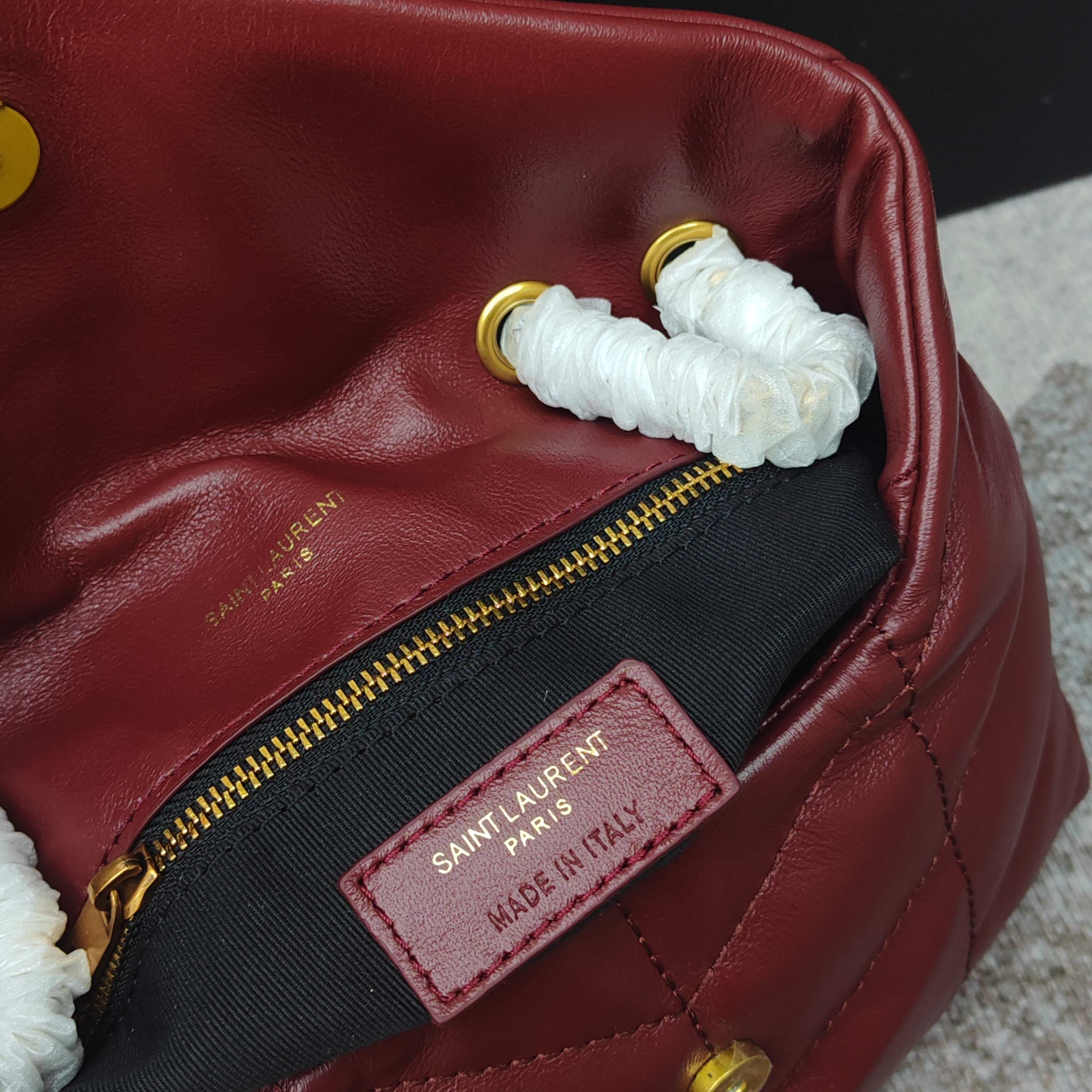 Saint Laurent YSL Puffer in shiny leather Crossbody - Bag