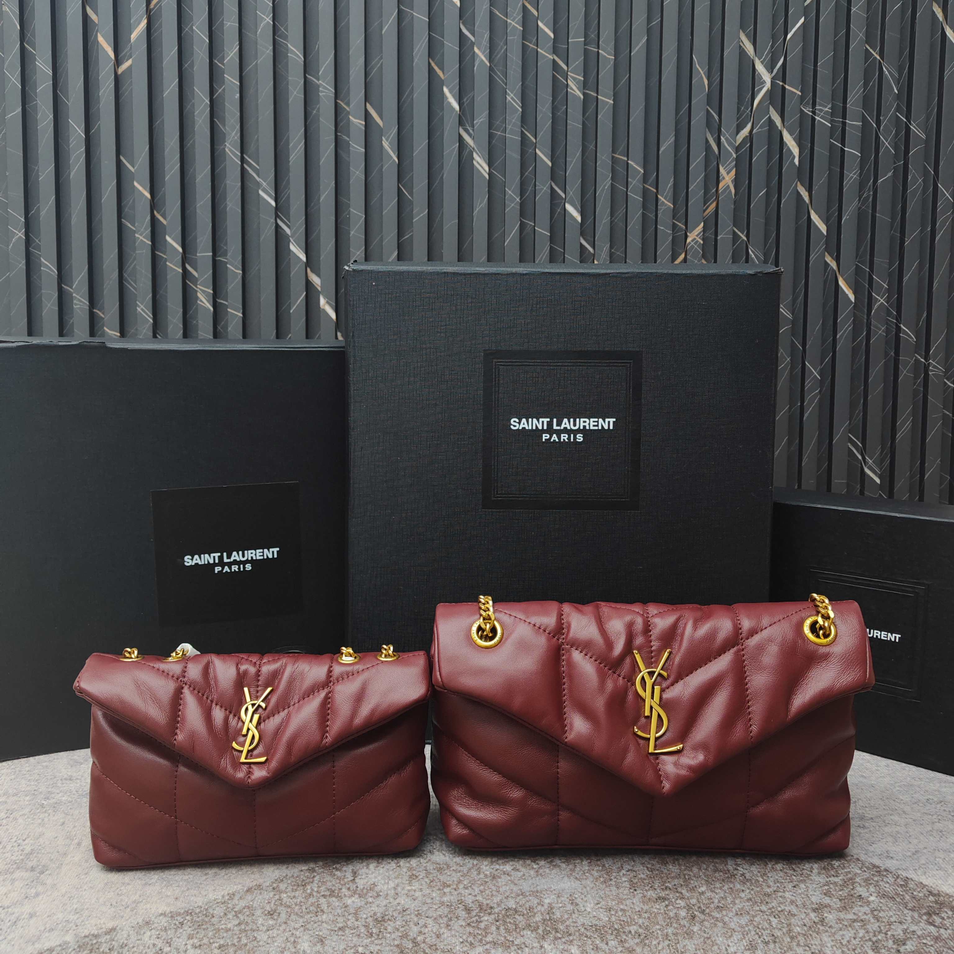 Saint Laurent YSL Puffer in shiny leather Crossbody - Bag