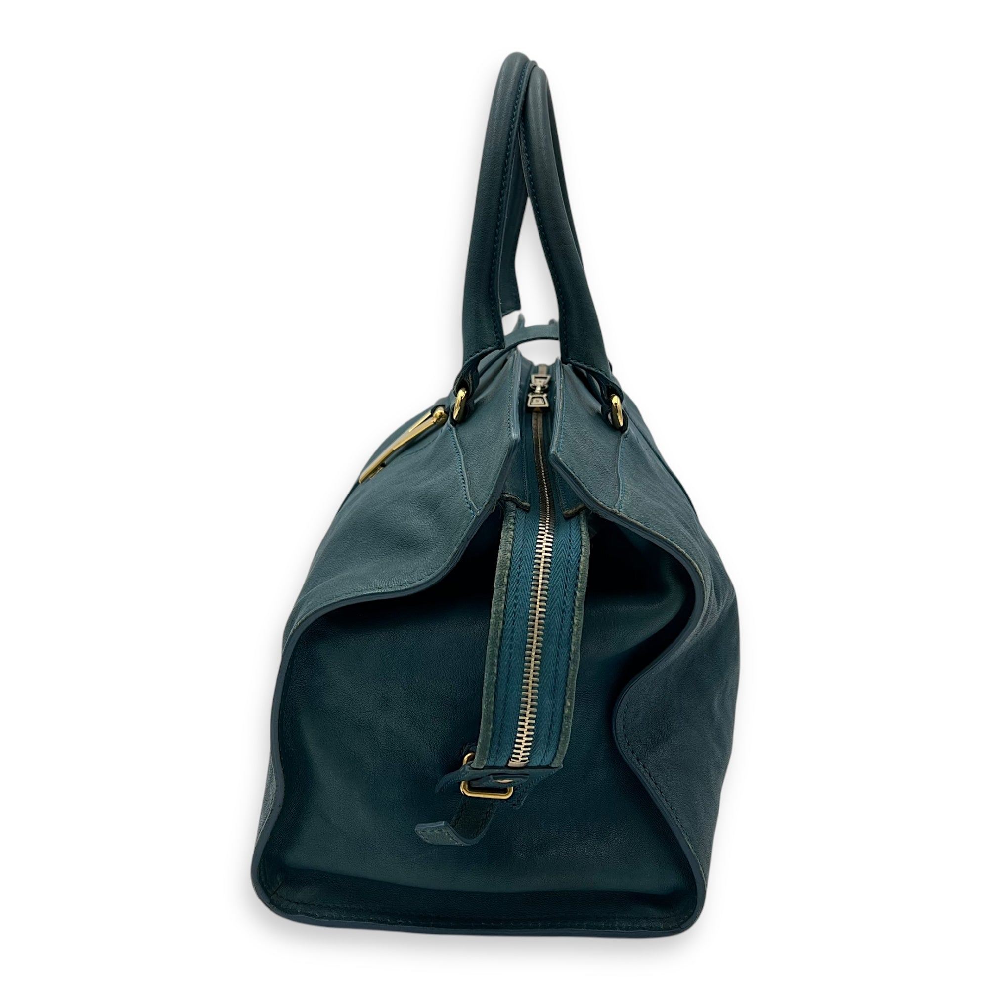 Cabas Chyc Sac Ligne Y Top handle bag in Calfskin, Gold Hardware