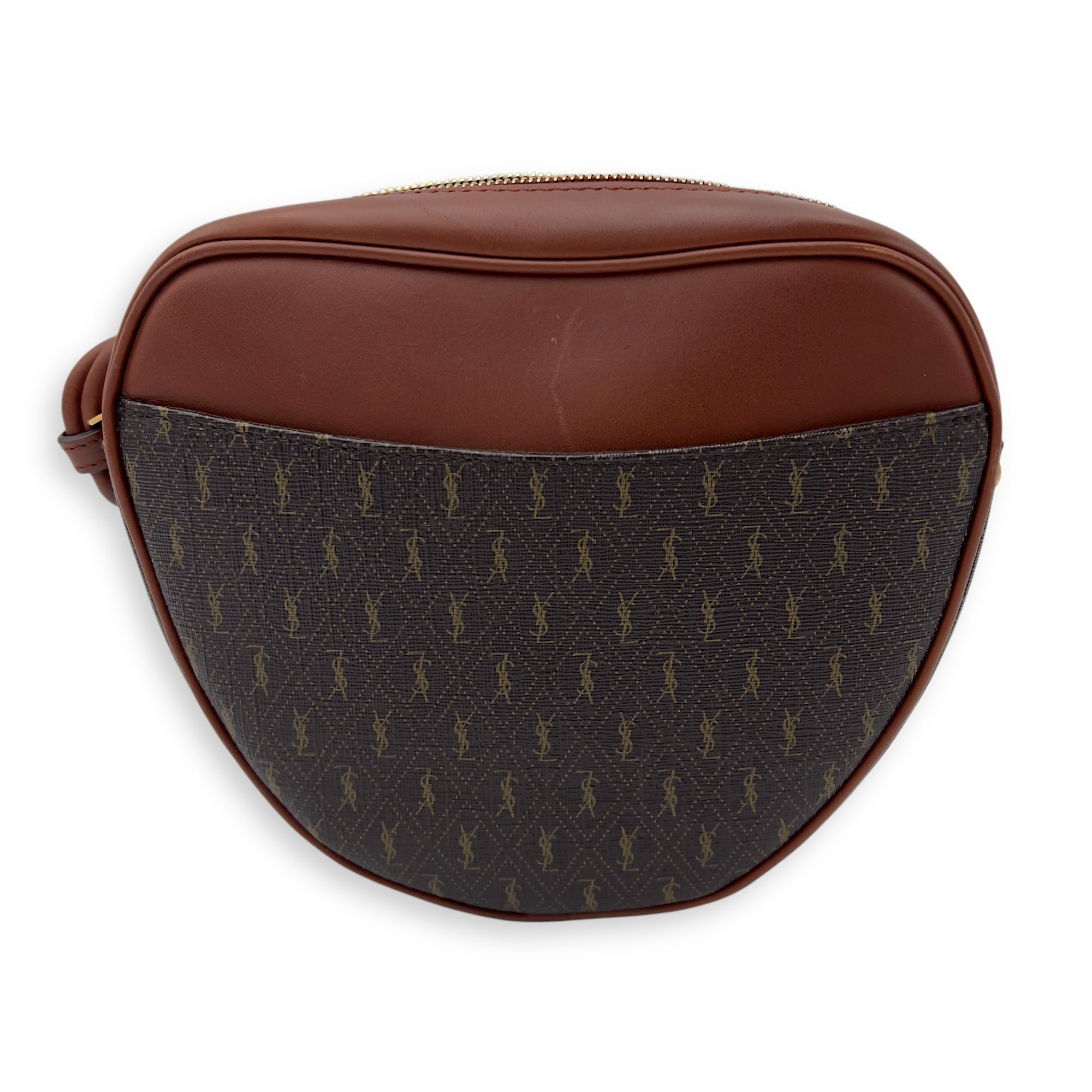 Mongramme Heart Crossbody Bag Black in Coated Canvas, Gold hardware