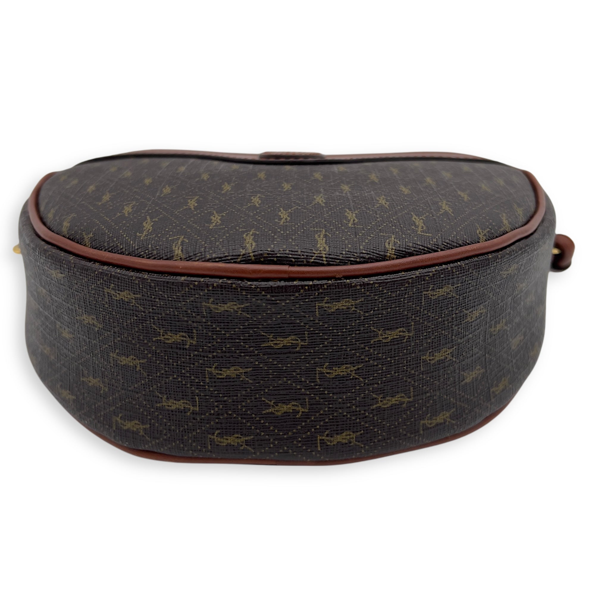 Mongramme Heart Crossbody Bag Black in Coated Canvas, Gold hardware