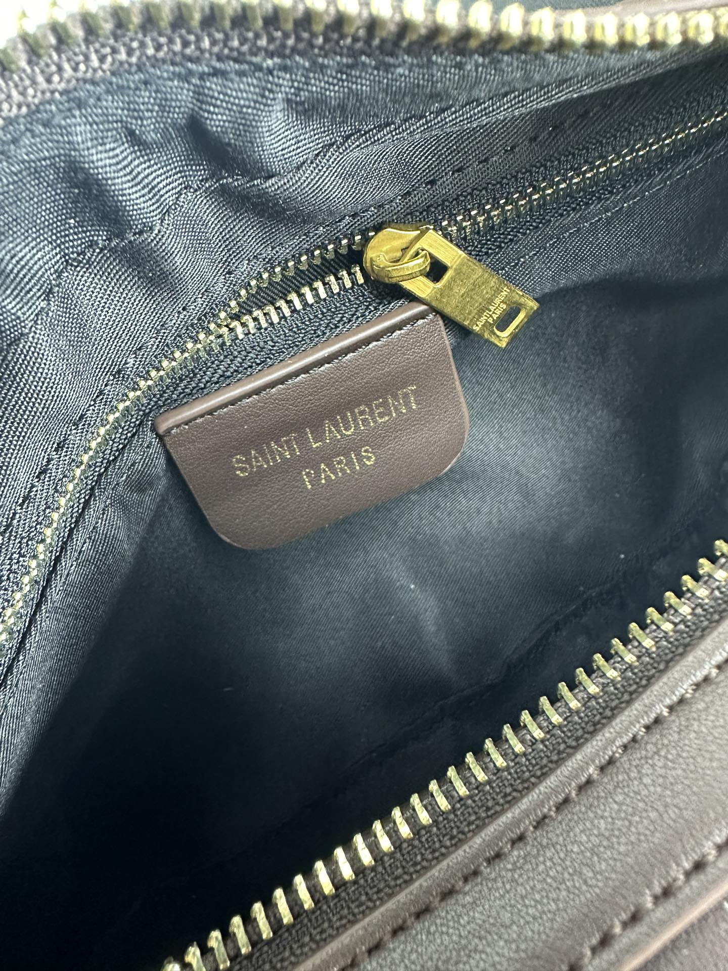Saint Laurent YSL Vintage Bowling Bag - Coffee Leather Bag