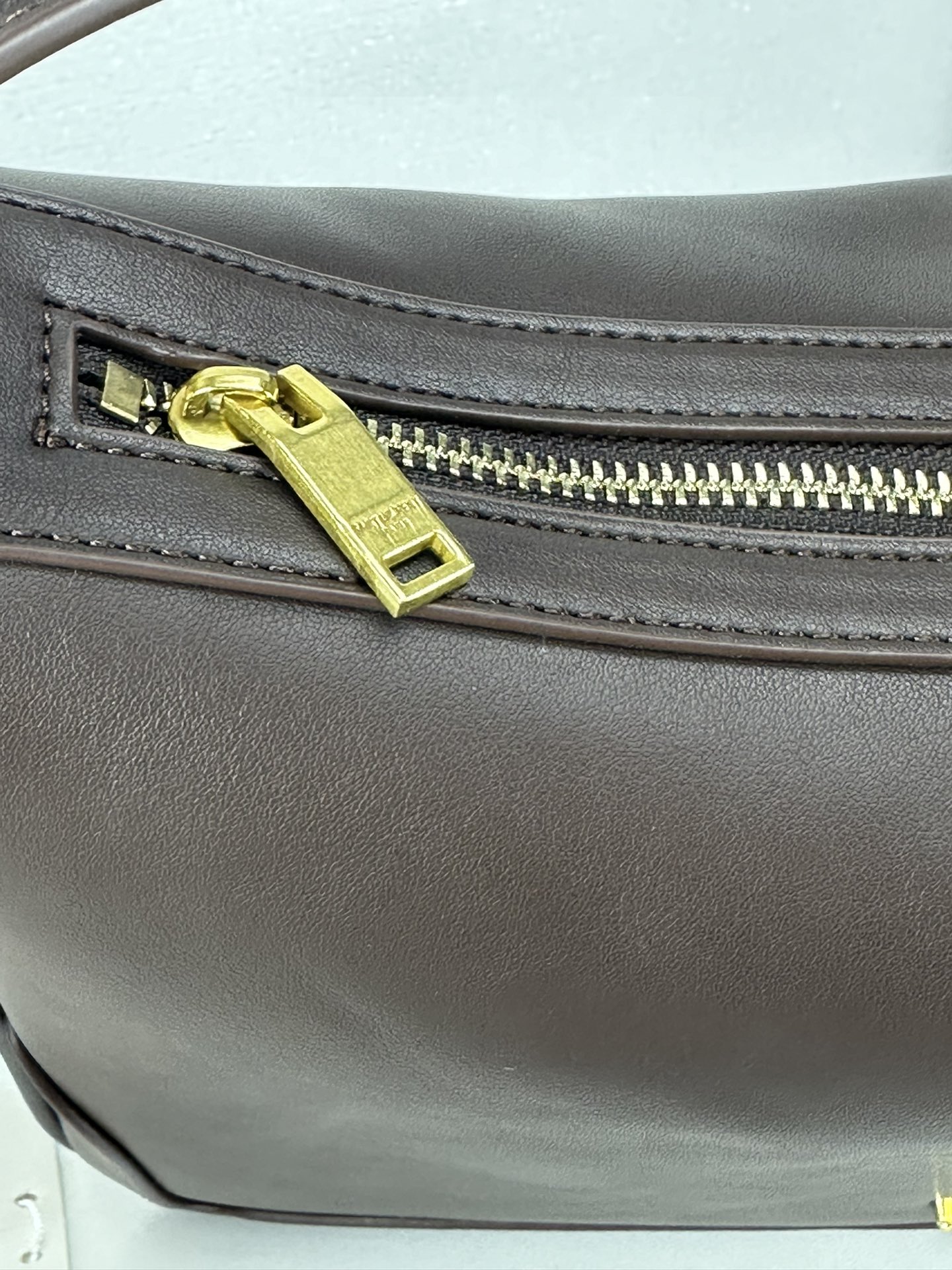 Saint Laurent YSL Vintage Bowling Bag - Coffee Leather Bag