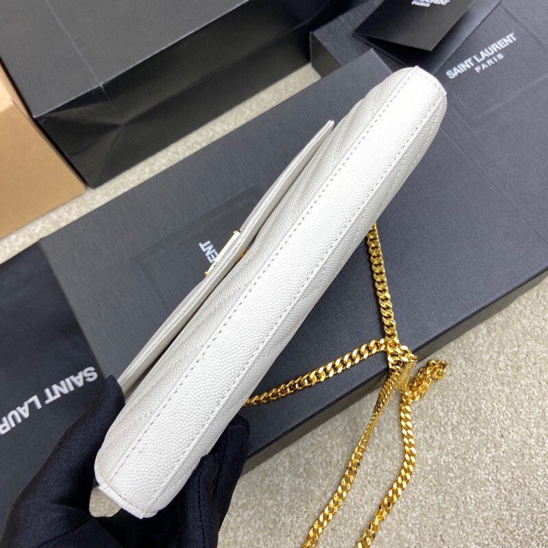 Saint Laurent YSL Cassandre Envelope - White