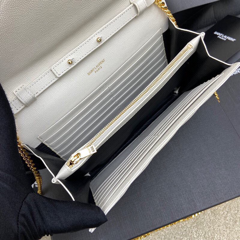 Saint Laurent YSL Cassandre Envelope - White