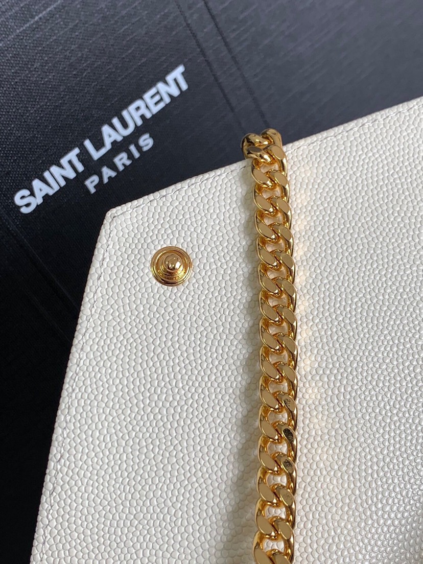 Saint Laurent YSL Cassandre Envelope - White