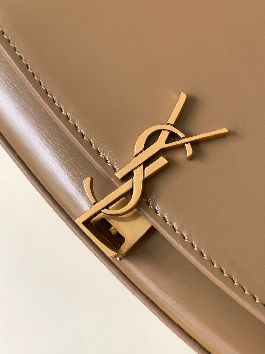Saint Laurent Voltaire mini leather shoulder bag-Beige - Bag