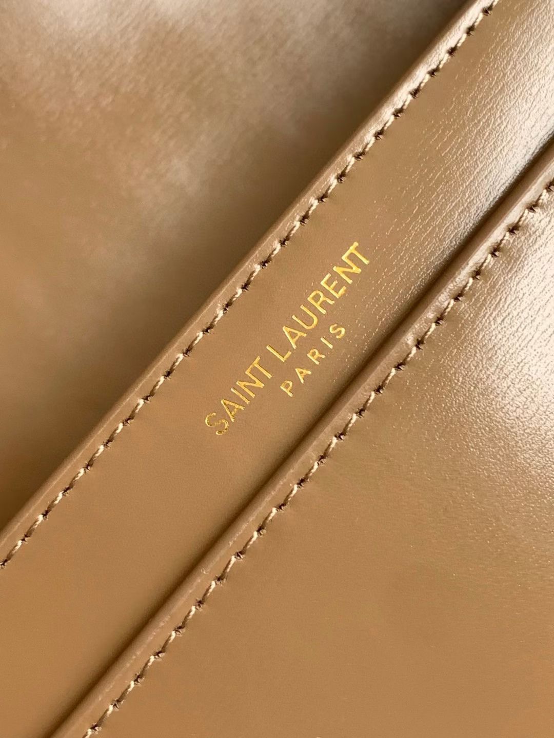 Saint Laurent Voltaire mini leather shoulder bag-Beige - Bag