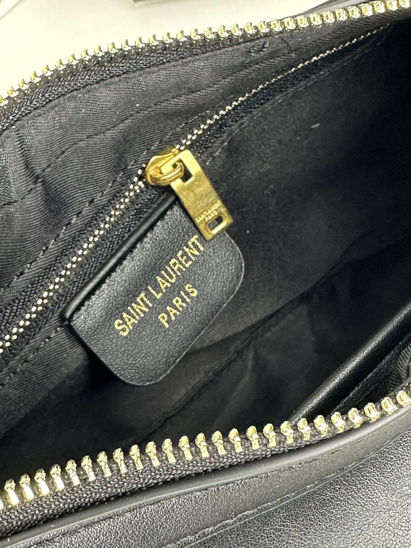 Saint Laurent YSL Vintage Bowling Bag - Black Leather Bag