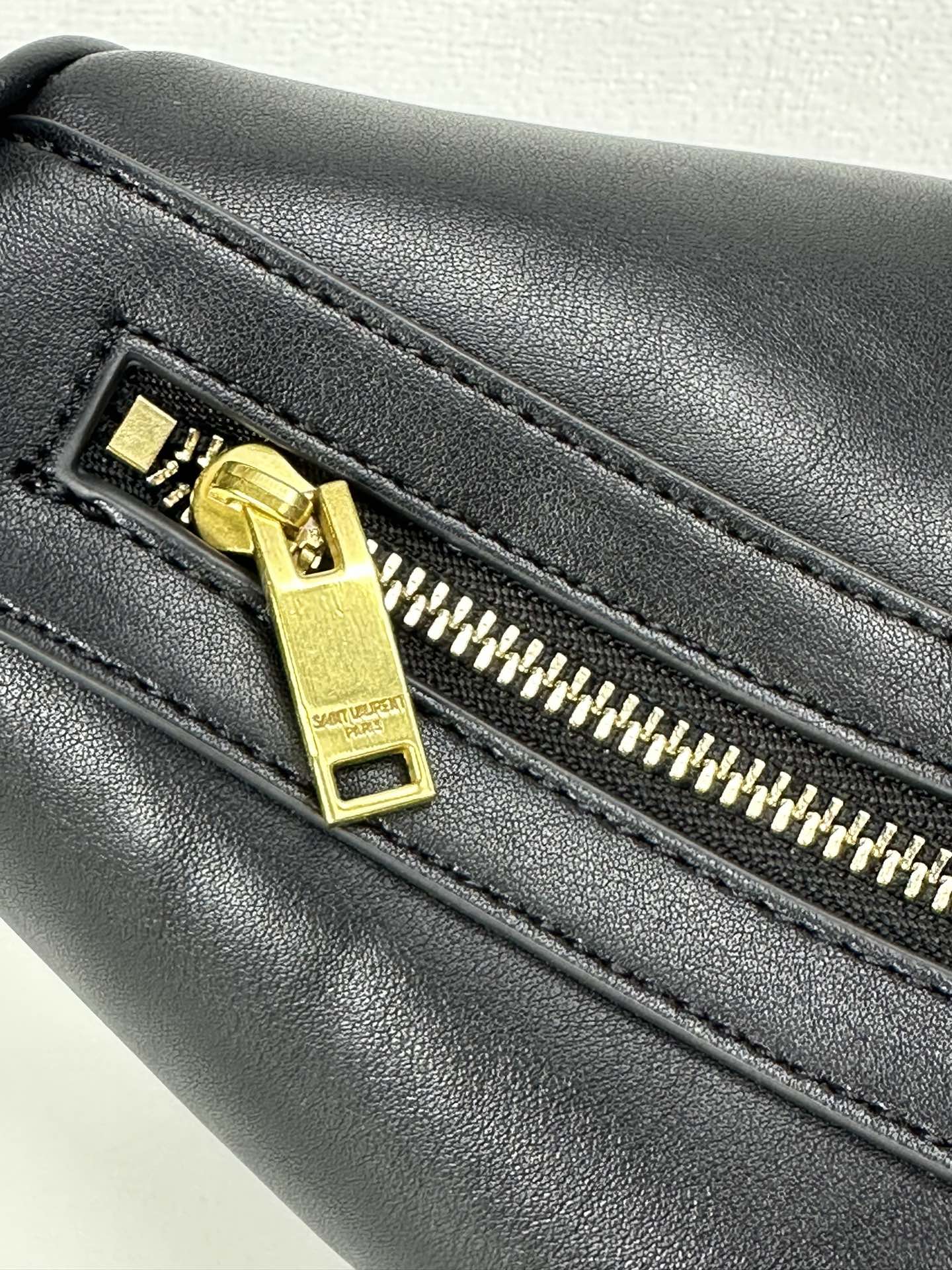 Saint Laurent YSL Vintage Bowling Bag - Black Leather Bag