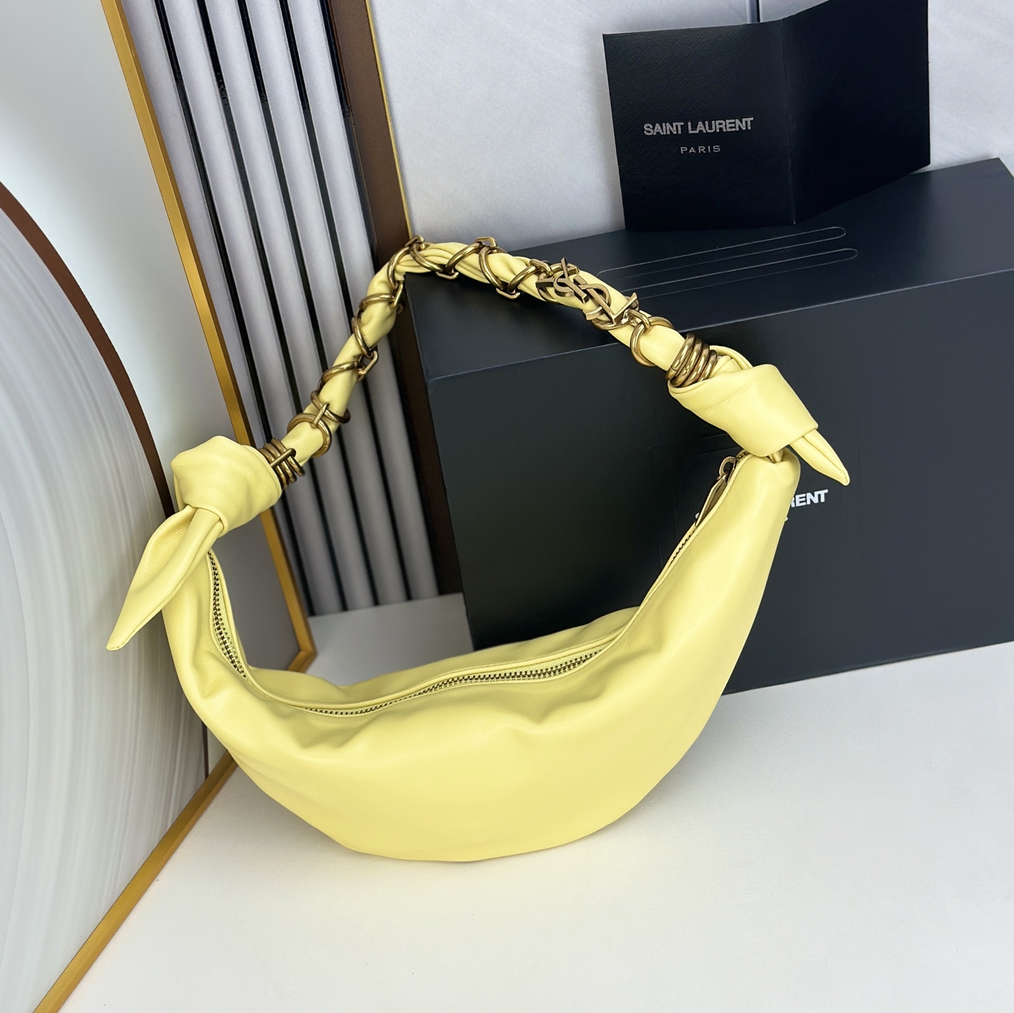 Saint Laurent YSL AMALIA hobo SOFT LEMON - Bag
