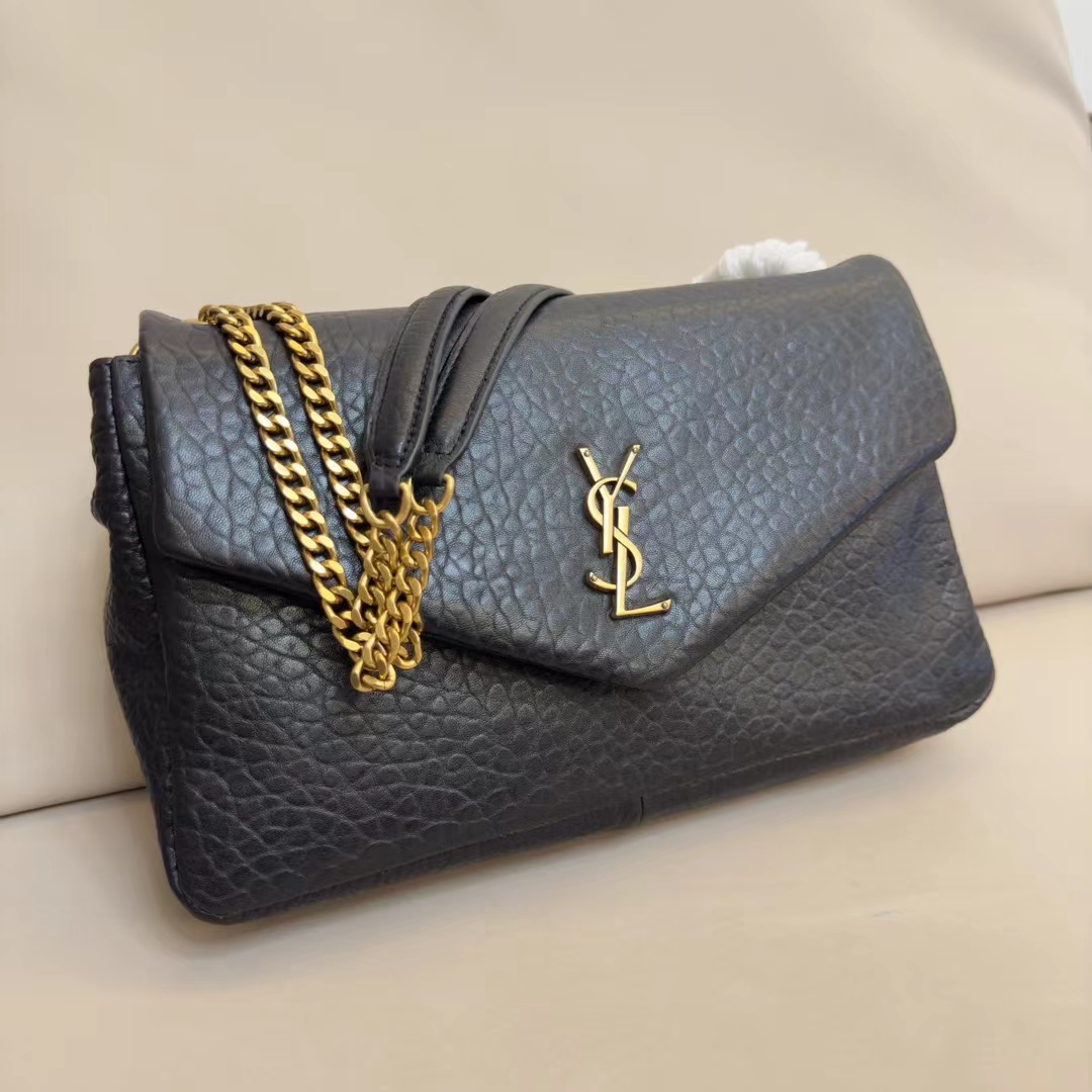 Saint Laurent Small Calfskin Calypso Shoulder Bag