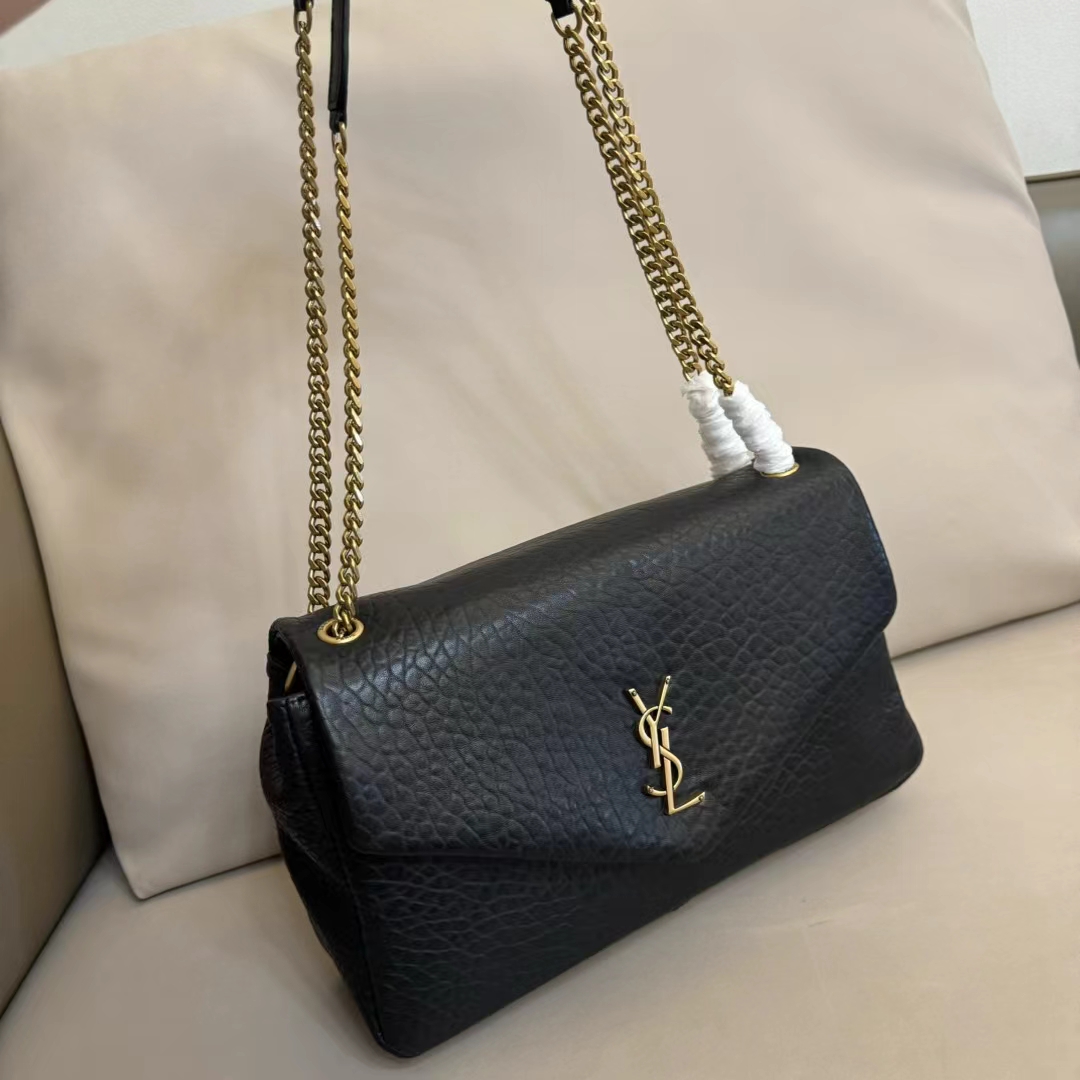 Saint Laurent Small Calfskin Calypso Shoulder Bag